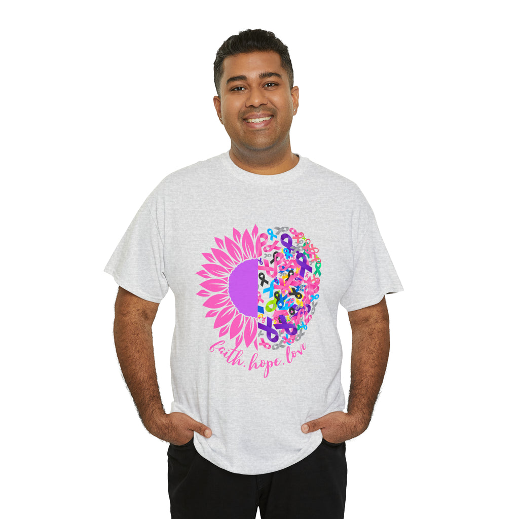 Faith Hope Love Shirt | Cancer Warrior Support Unisex T-Shirt