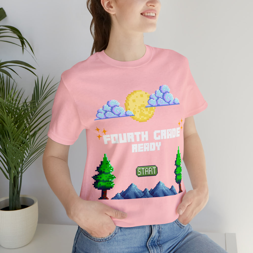 Fourth Grade Ready Pixel Shirt | Minecraft Unisex T-Shirt