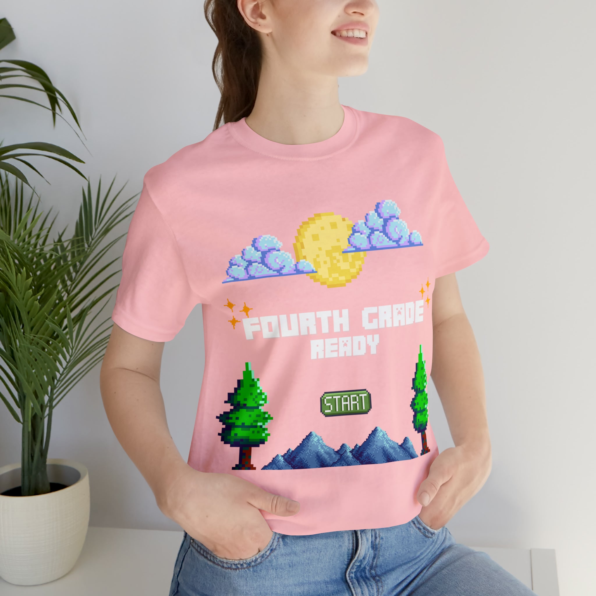 Fourth Grade Ready Pixel Shirt | Minecraft Unisex T-Shirt