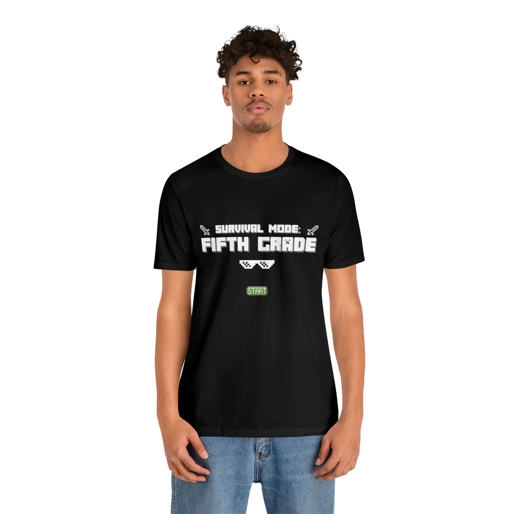 Fifth Grade Survival Mode | Minecraft School Unisex T-Shirt
