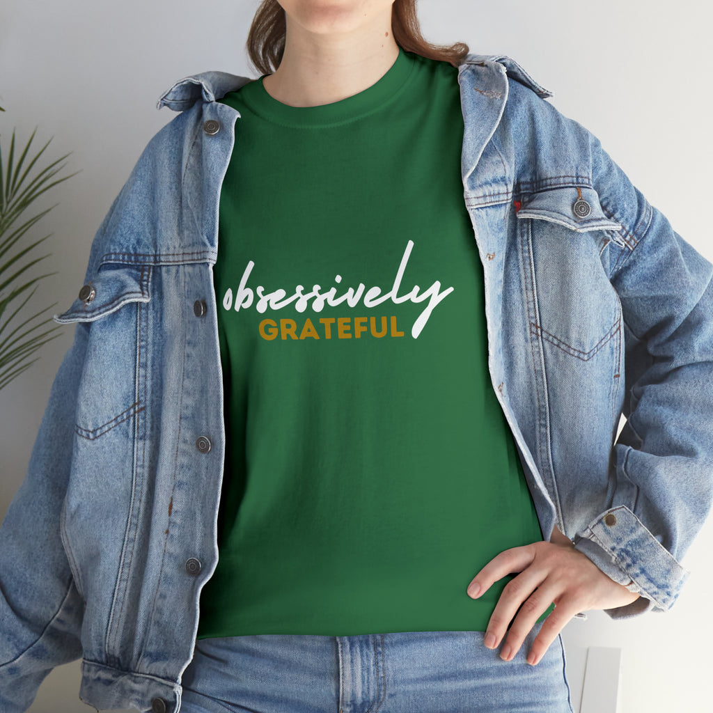 Obsessively Grateful Shirt | Minimalist Unisex T-Shirt