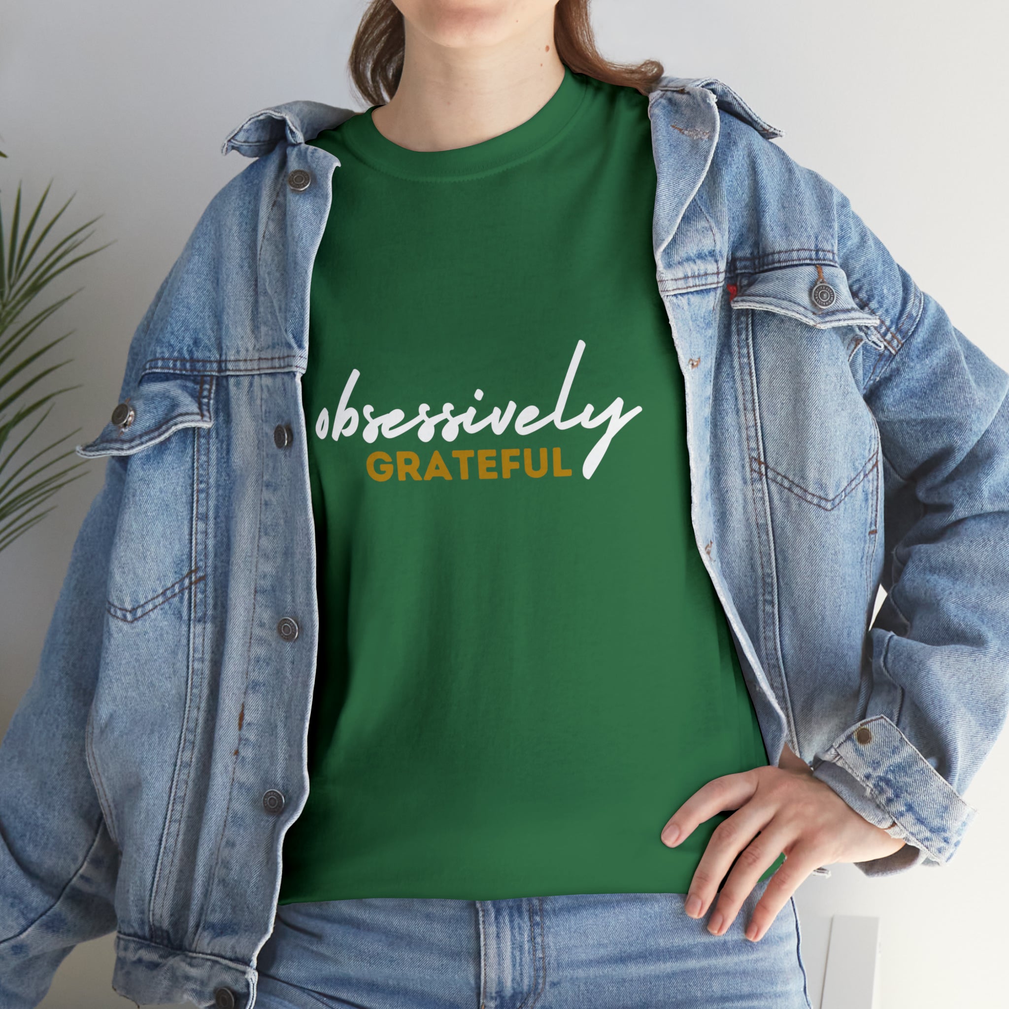 Obsessively Grateful Shirt | Minimalist Unisex T-Shirt