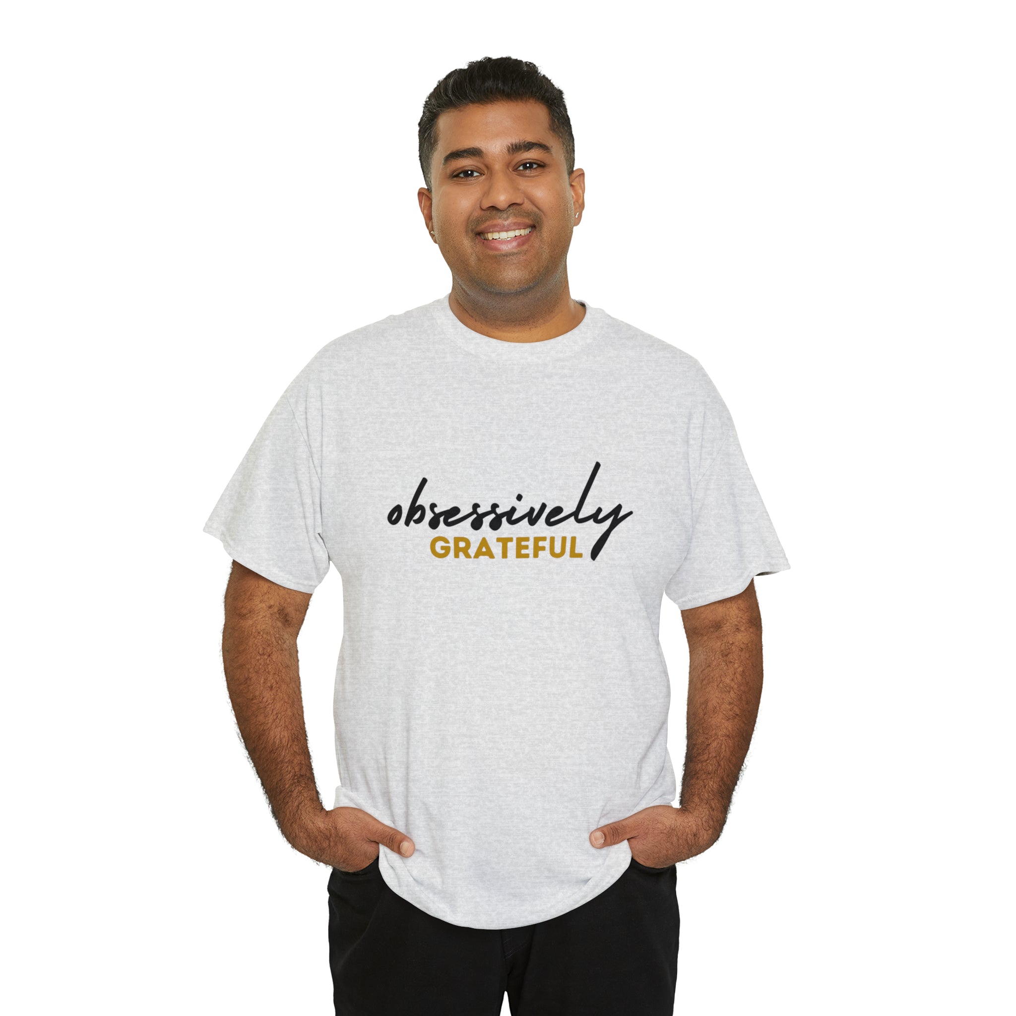 Obsessively Grateful Shirt | Minimalist Unisex T-Shirt