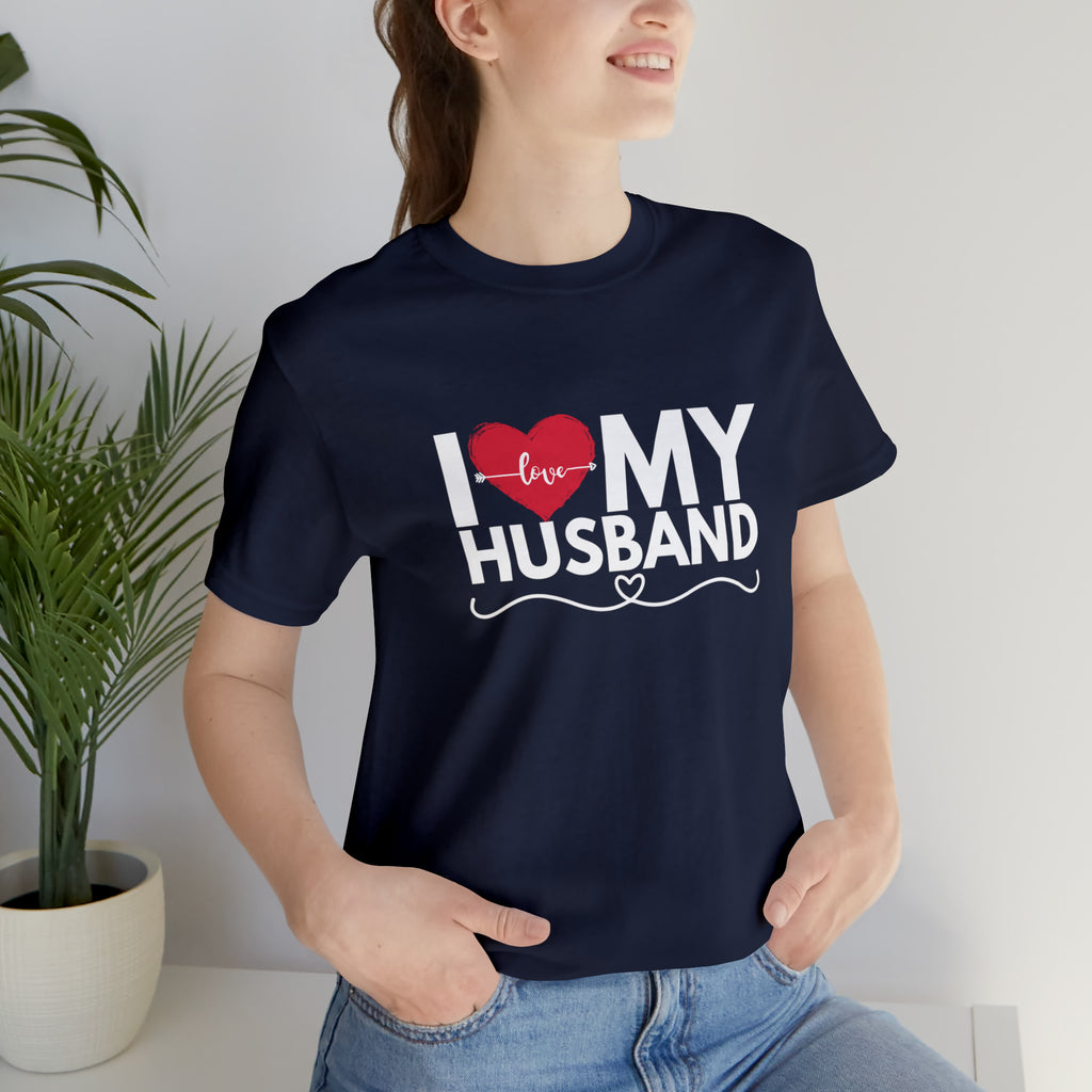 I Love My Husband Shirt | Couple Love T-Shirt, Pair Husband Wife Matching Shirt