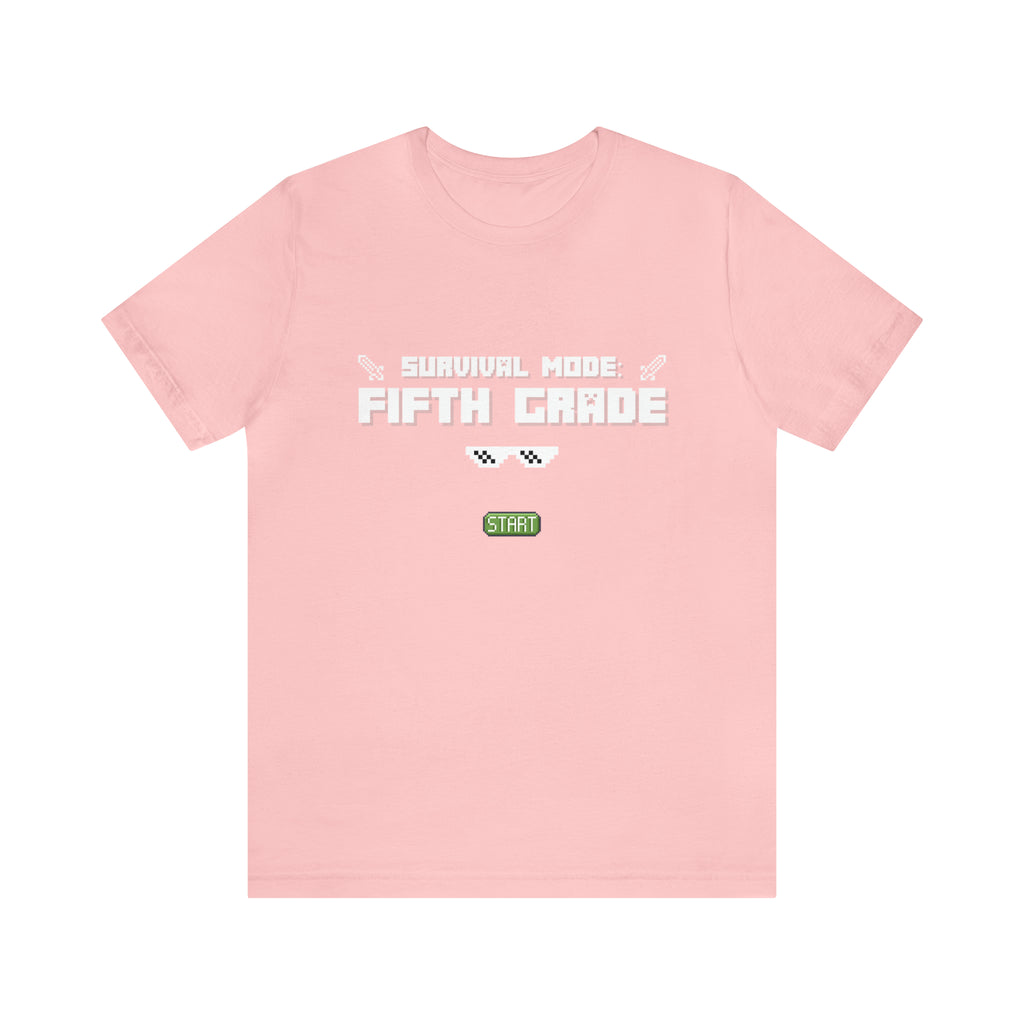 Fifth Grade Survival Mode | Minecraft School Unisex T-Shirt