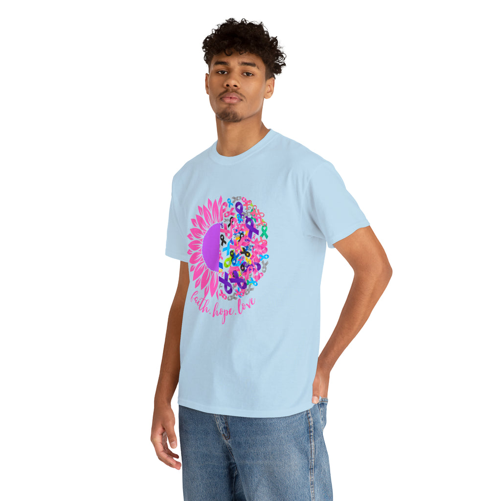 Faith Hope Love Shirt | Cancer Warrior Support Unisex T-Shirt