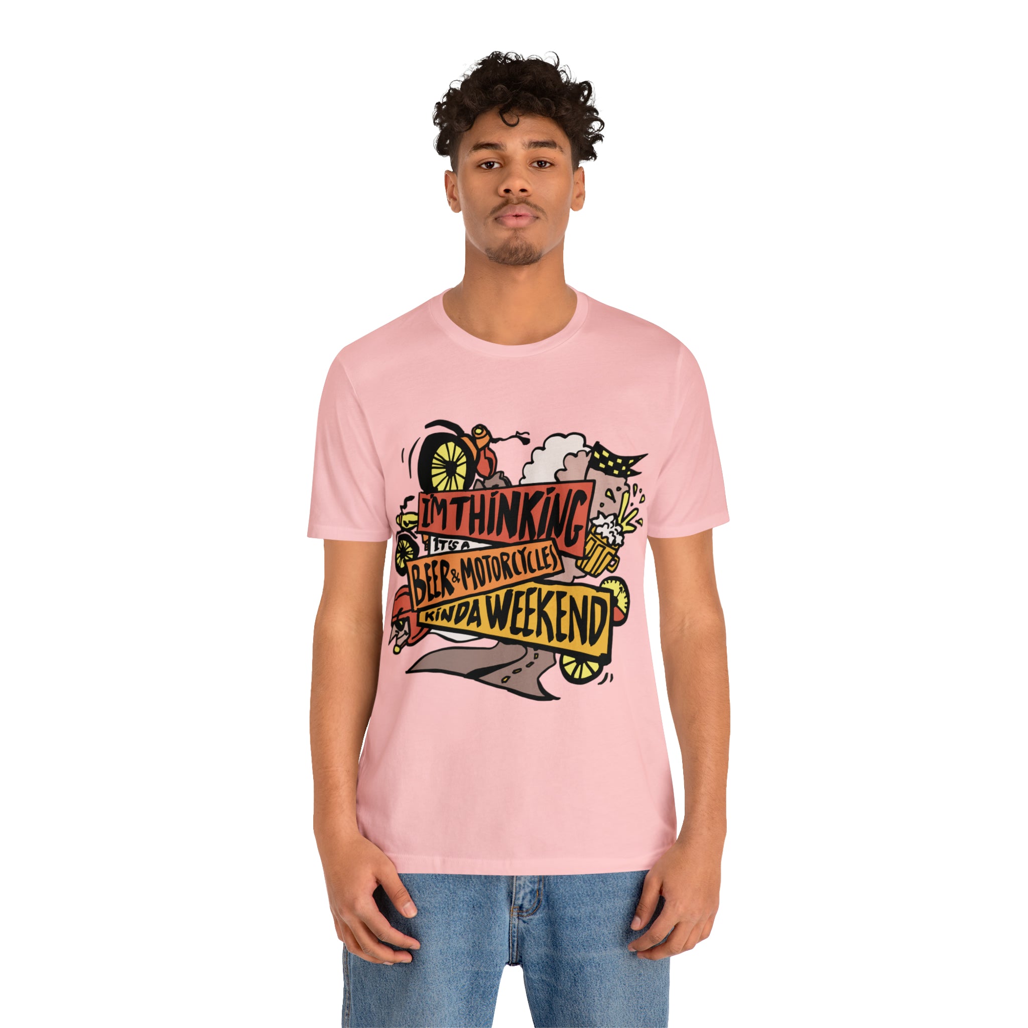 Beer and Motorcycle Shirt | Drink Beer Unisex T-Shirt
