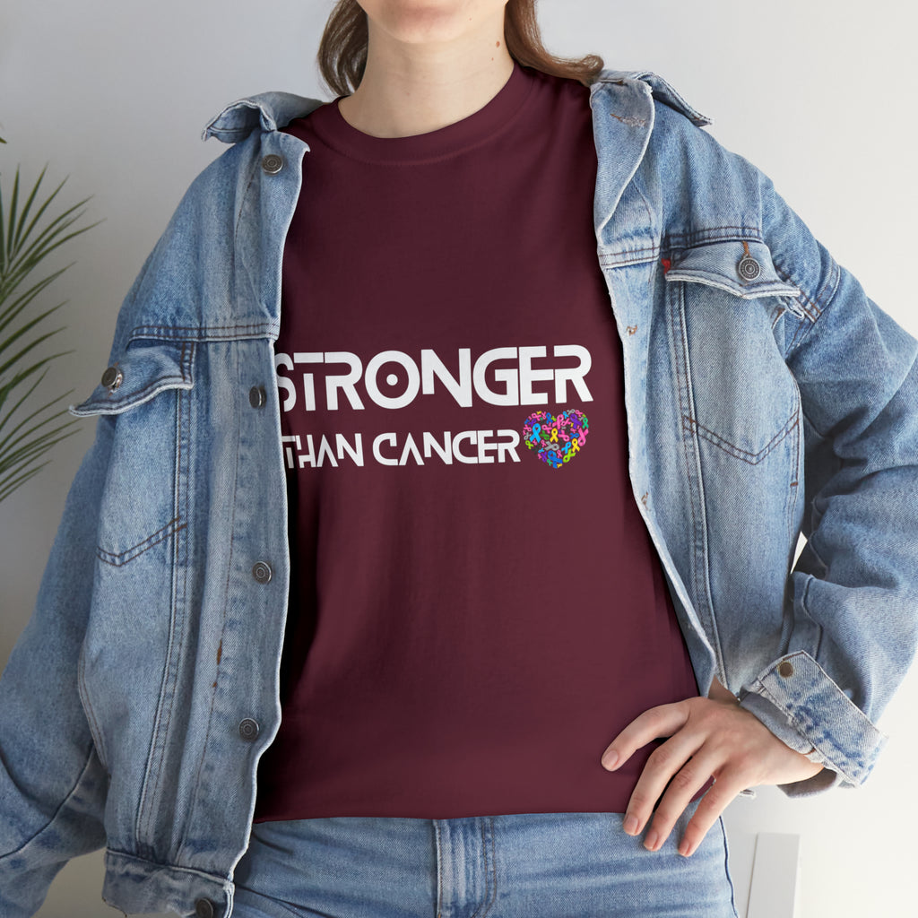 Stronger Than Cancer Shirt | Cancer Warrior Support Unisex T-Shirt