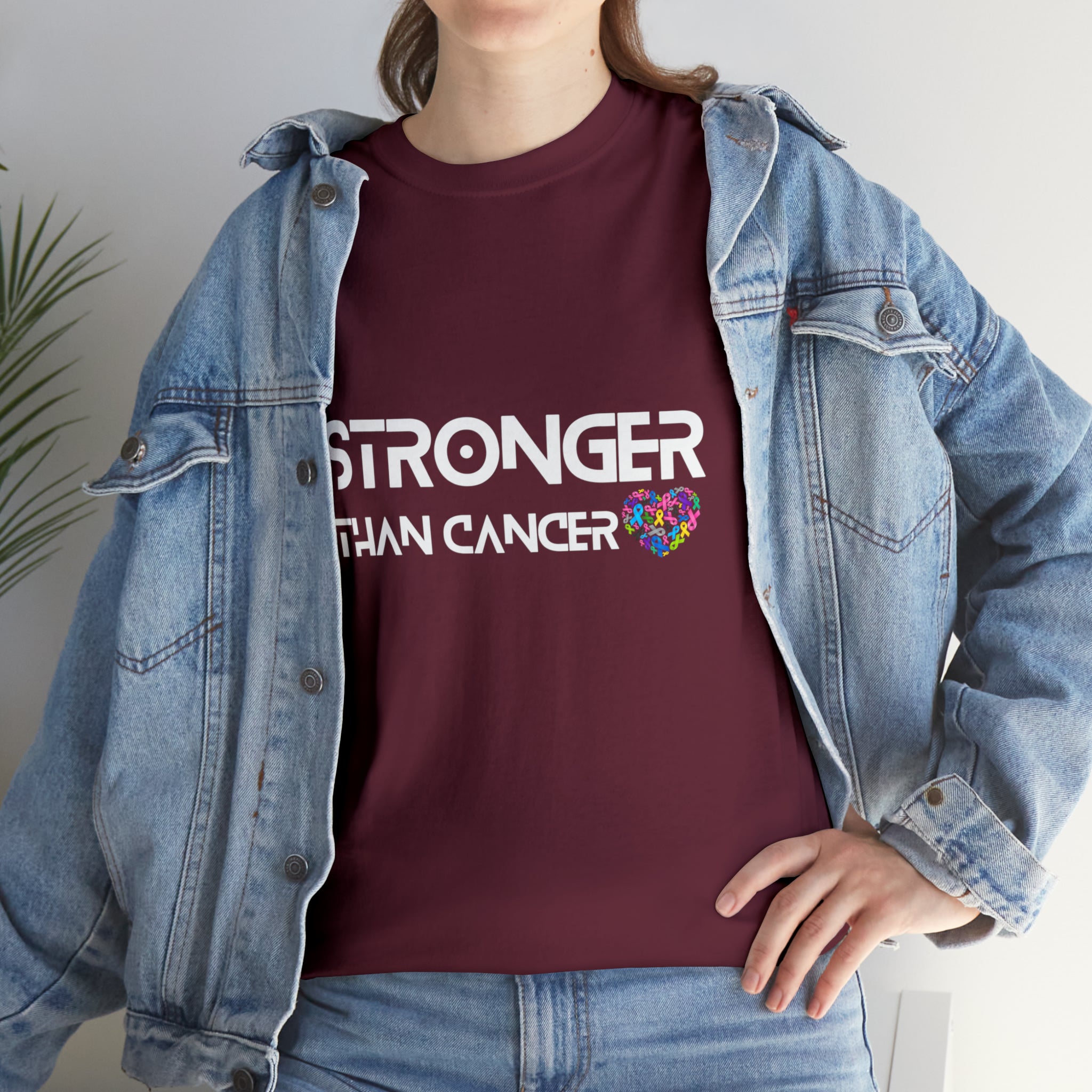 Stronger Than Cancer Shirt | Cancer Warrior Support Unisex T-Shirt