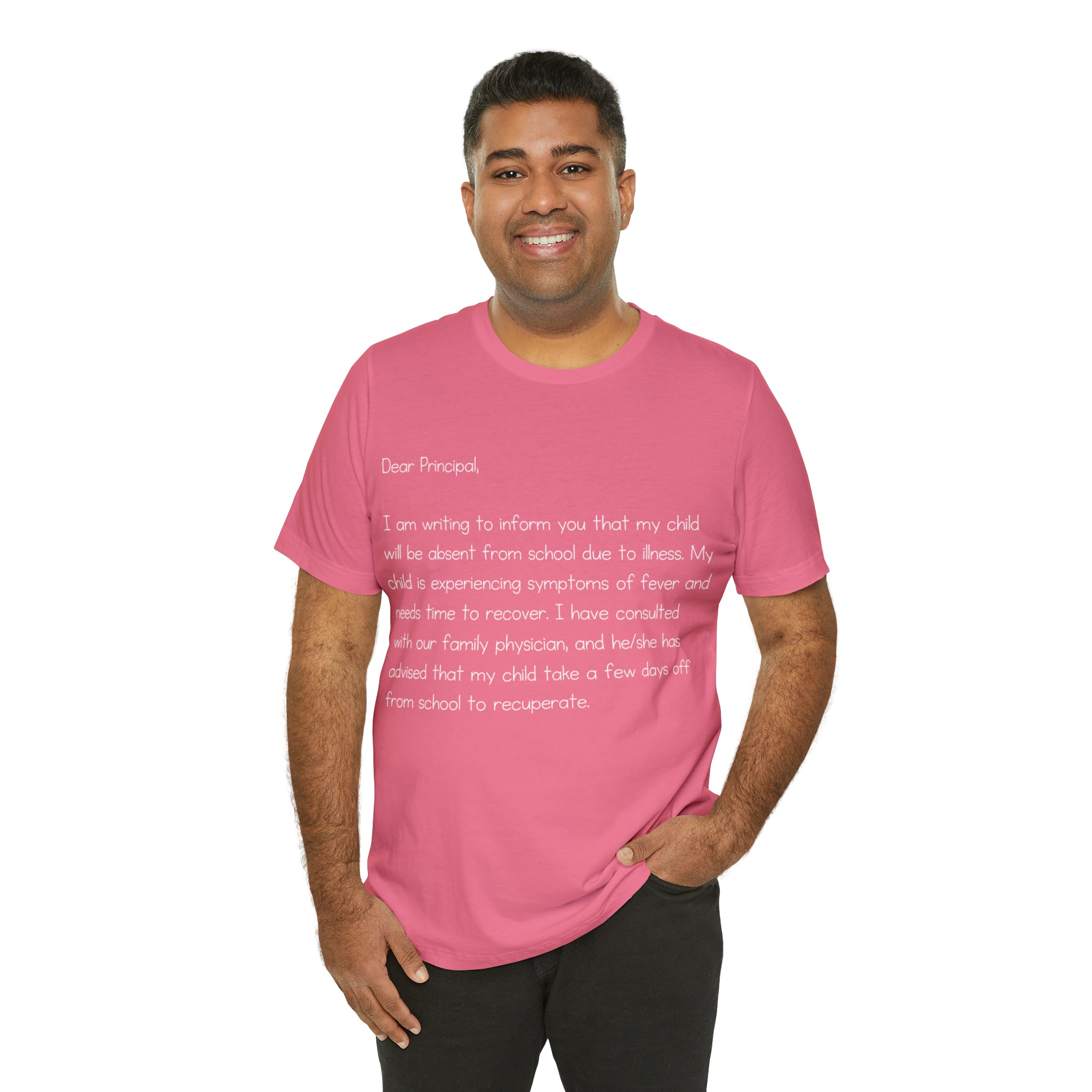 Absent Excuse Letter School Shirt | Hilarious Sick Letter Statement T-Shirt