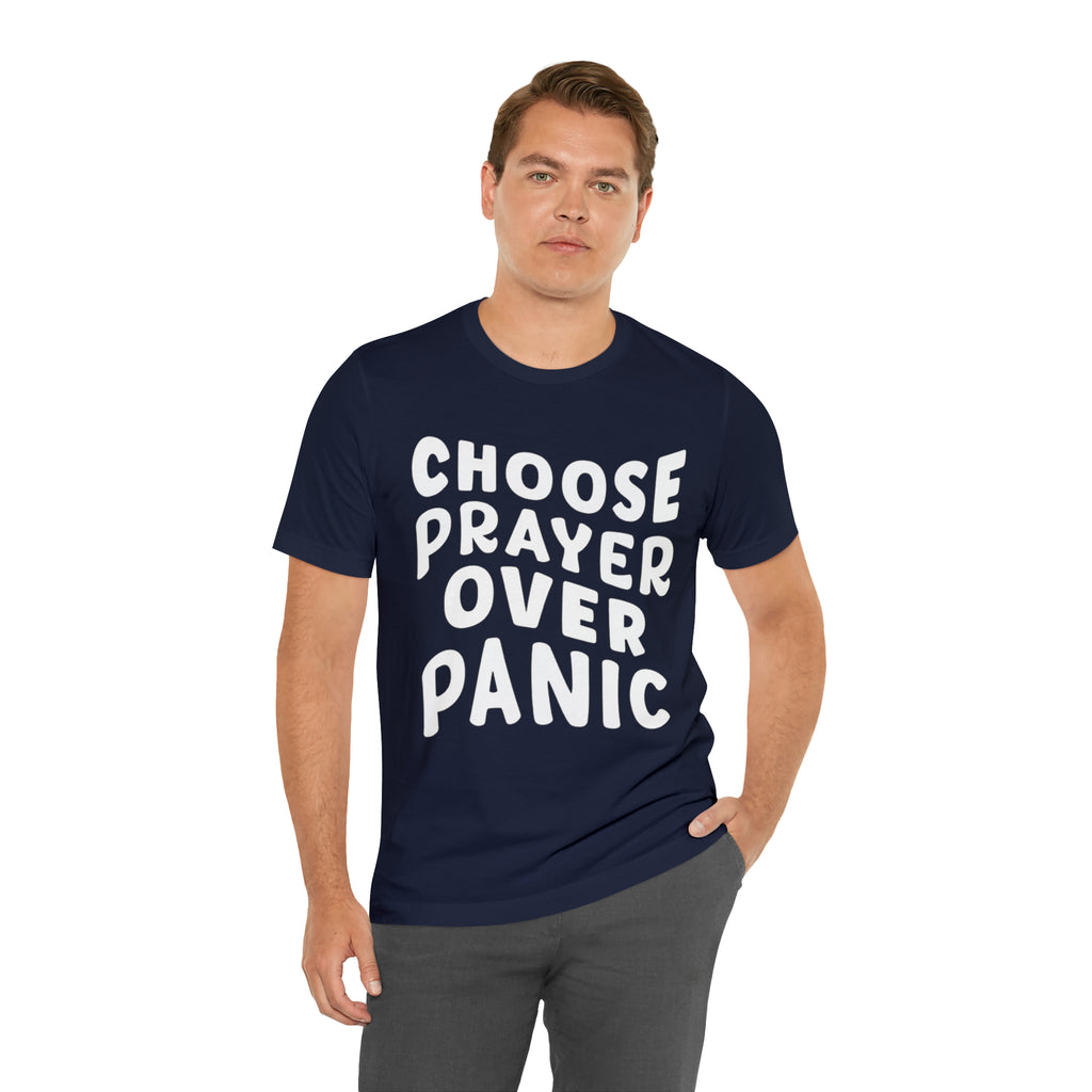 Prayer Over Panic Unisex Shirt | Religious Shirt for Prayers