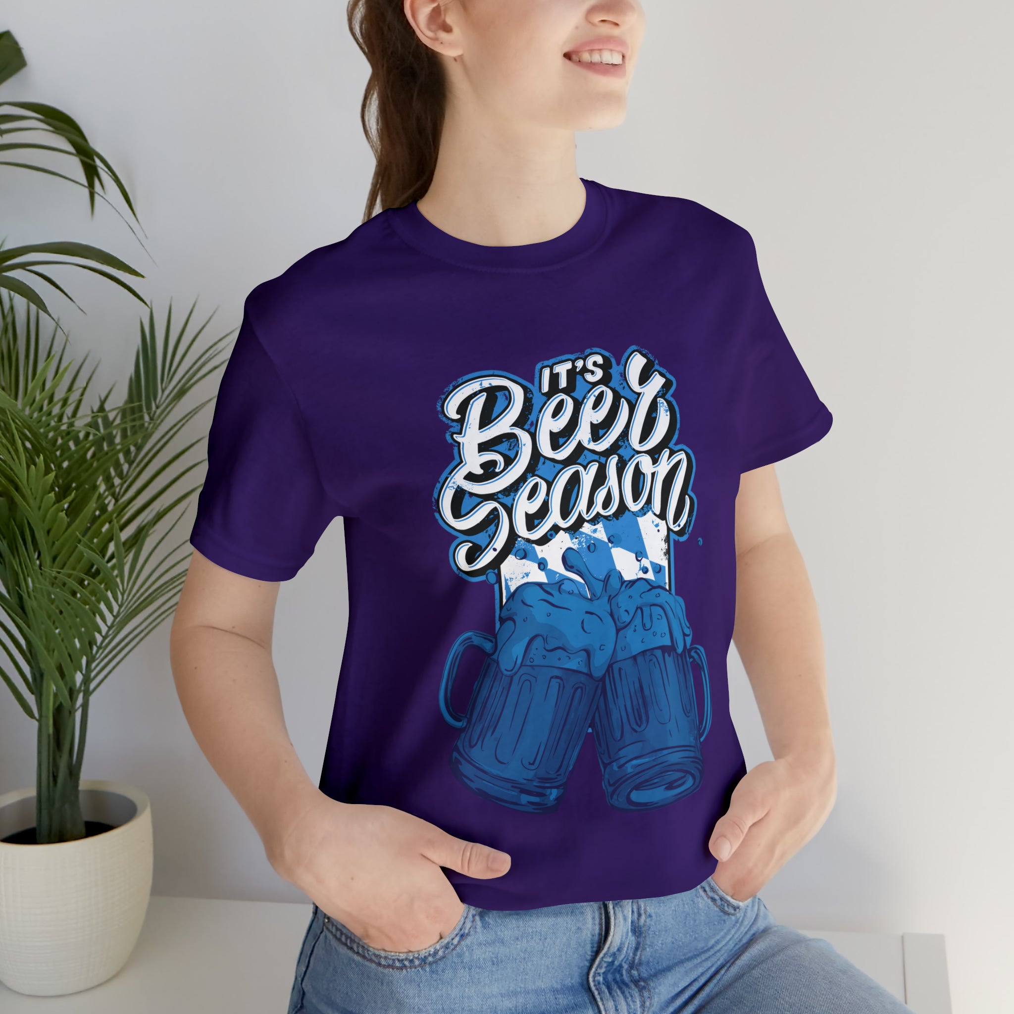 Beer Season Blue Shirt | Drink Beer Unisex T-Shirt