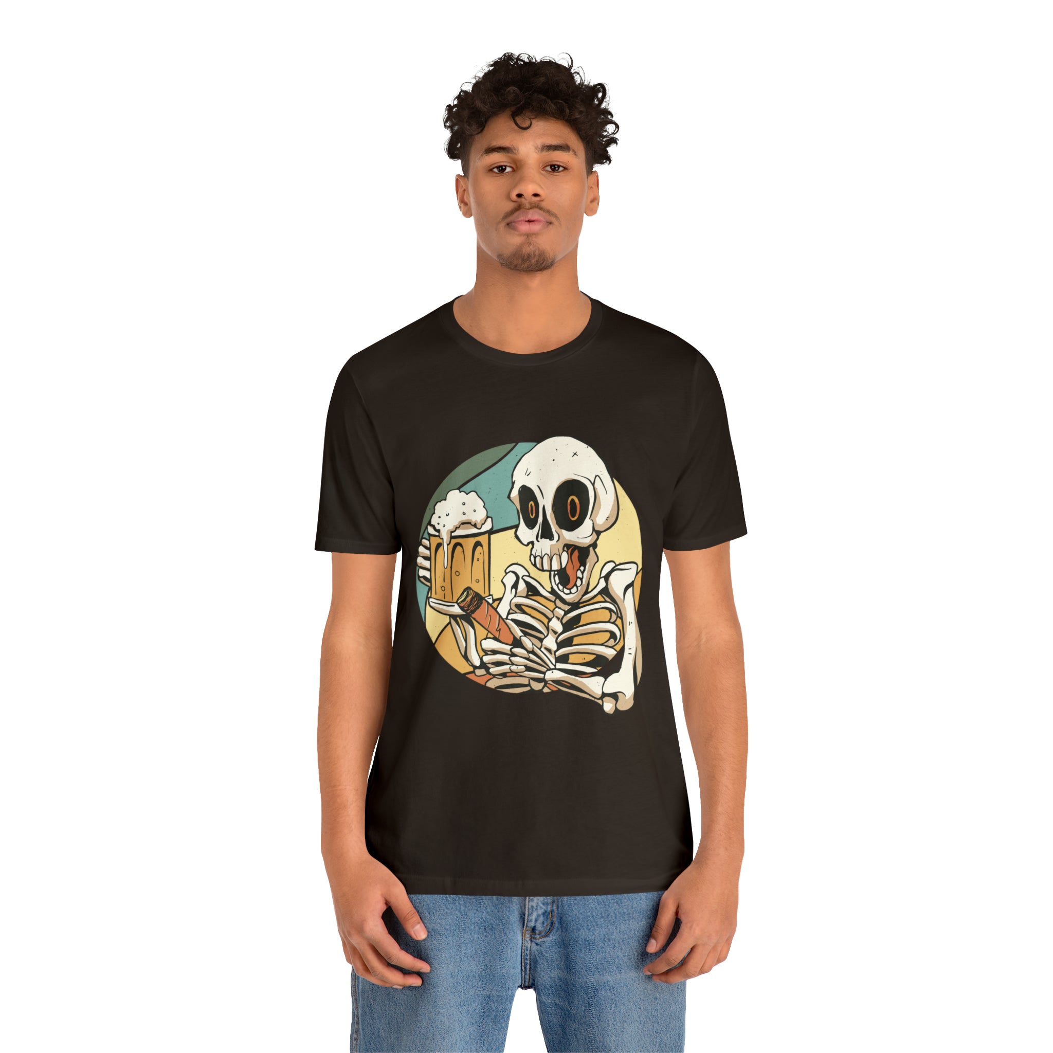 Skeleton Beer Shirt | Drink Beer Unisex T-Shirt
