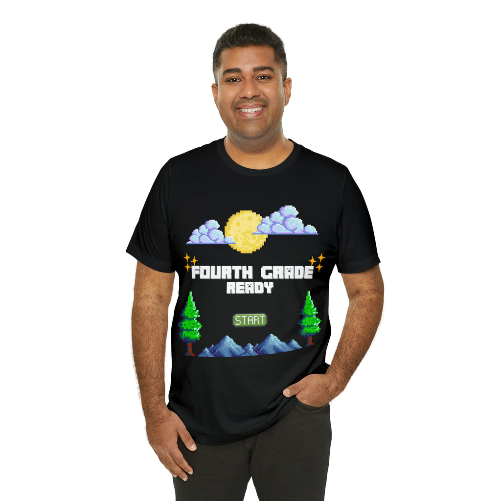 Fourth Grade Ready Pixel Shirt | Minecraft Unisex T-Shirt