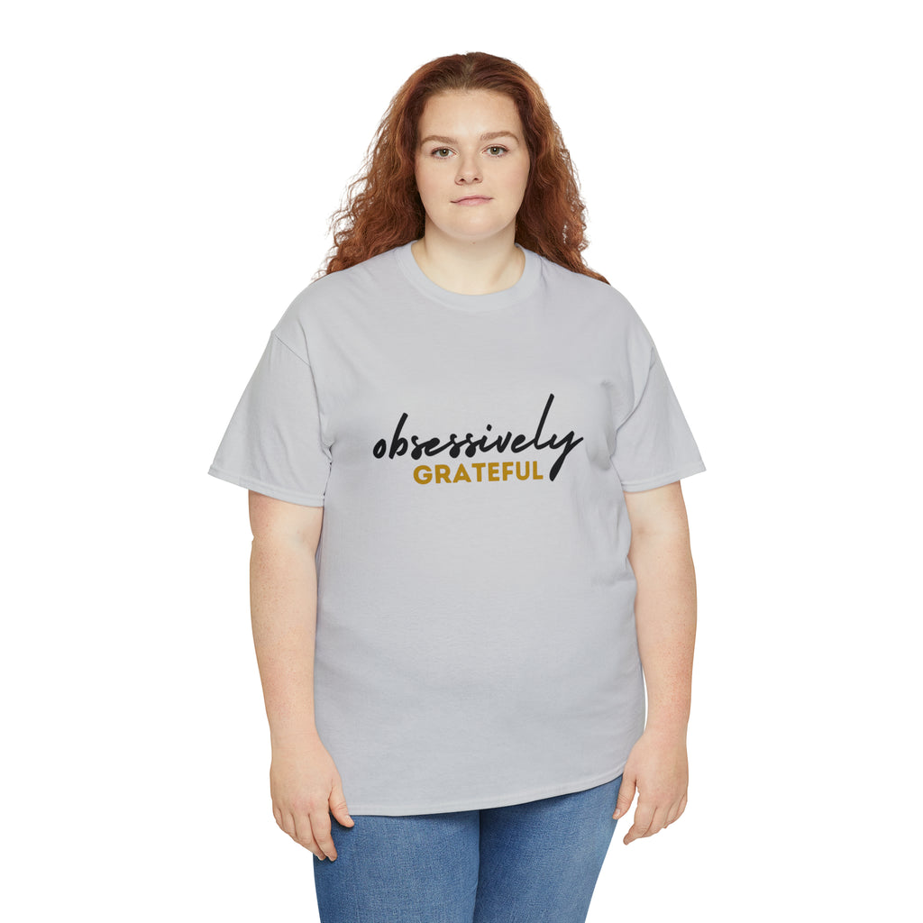 Obsessively Grateful Shirt | Minimalist Unisex T-Shirt