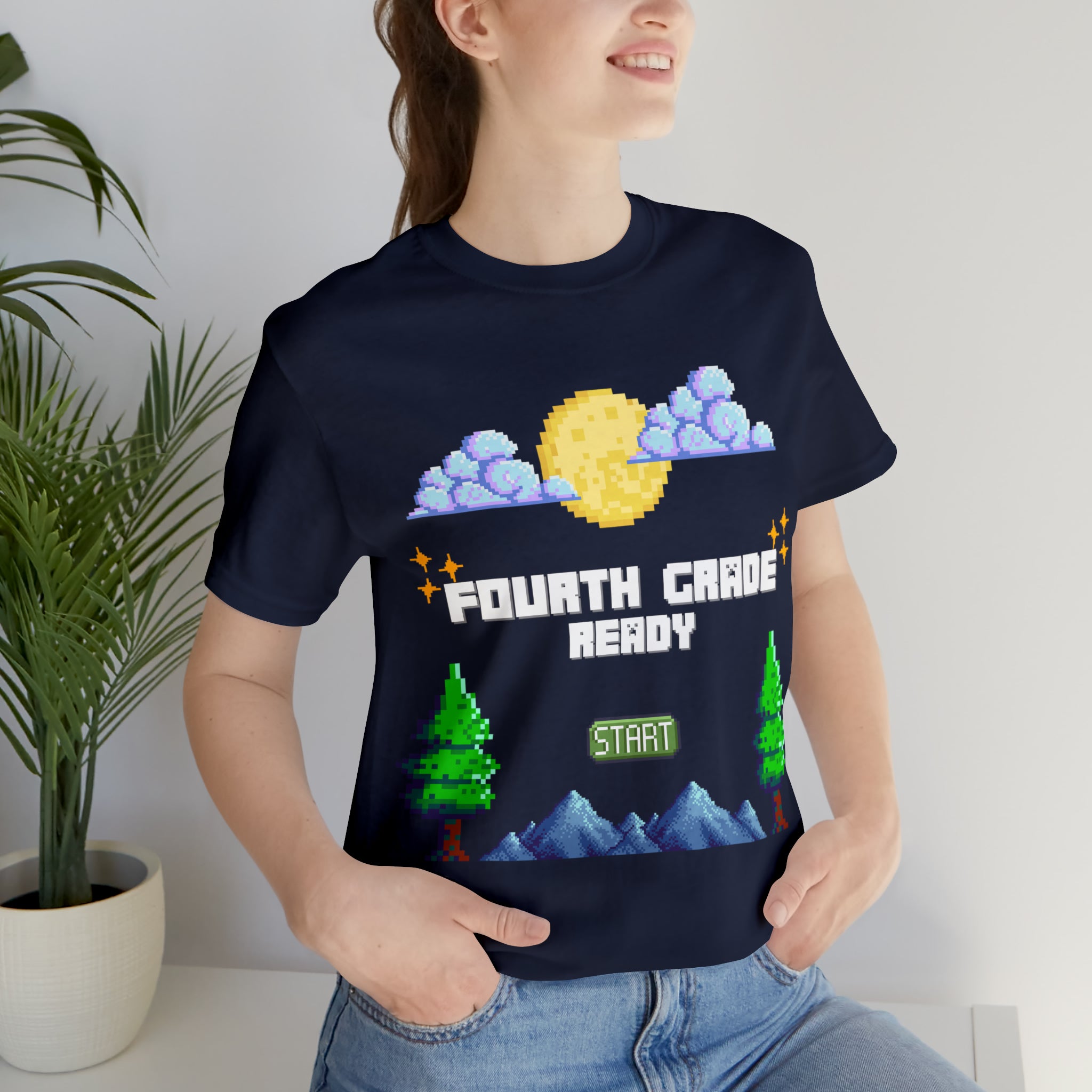 Fourth Grade Ready Pixel Shirt | Minecraft Unisex T-Shirt