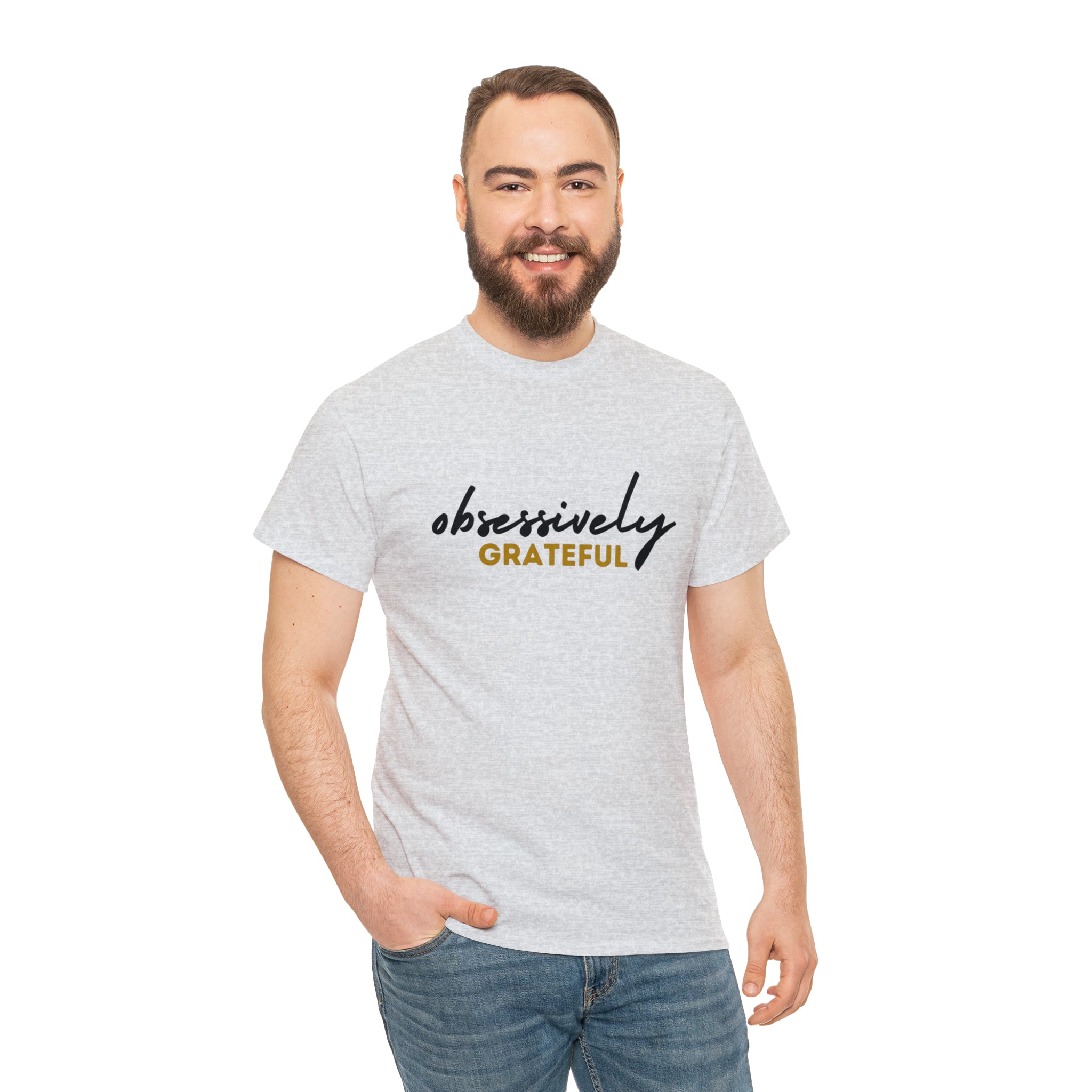 Obsessively Grateful Shirt | Minimalist Unisex T-Shirt