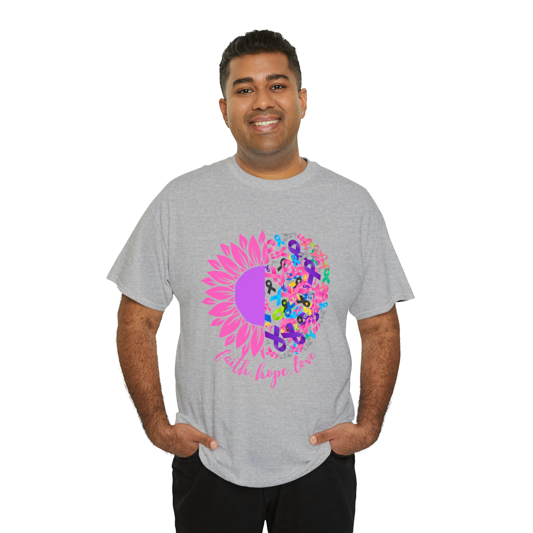 Faith Hope Love Shirt | Cancer Warrior Support Unisex T-Shirt