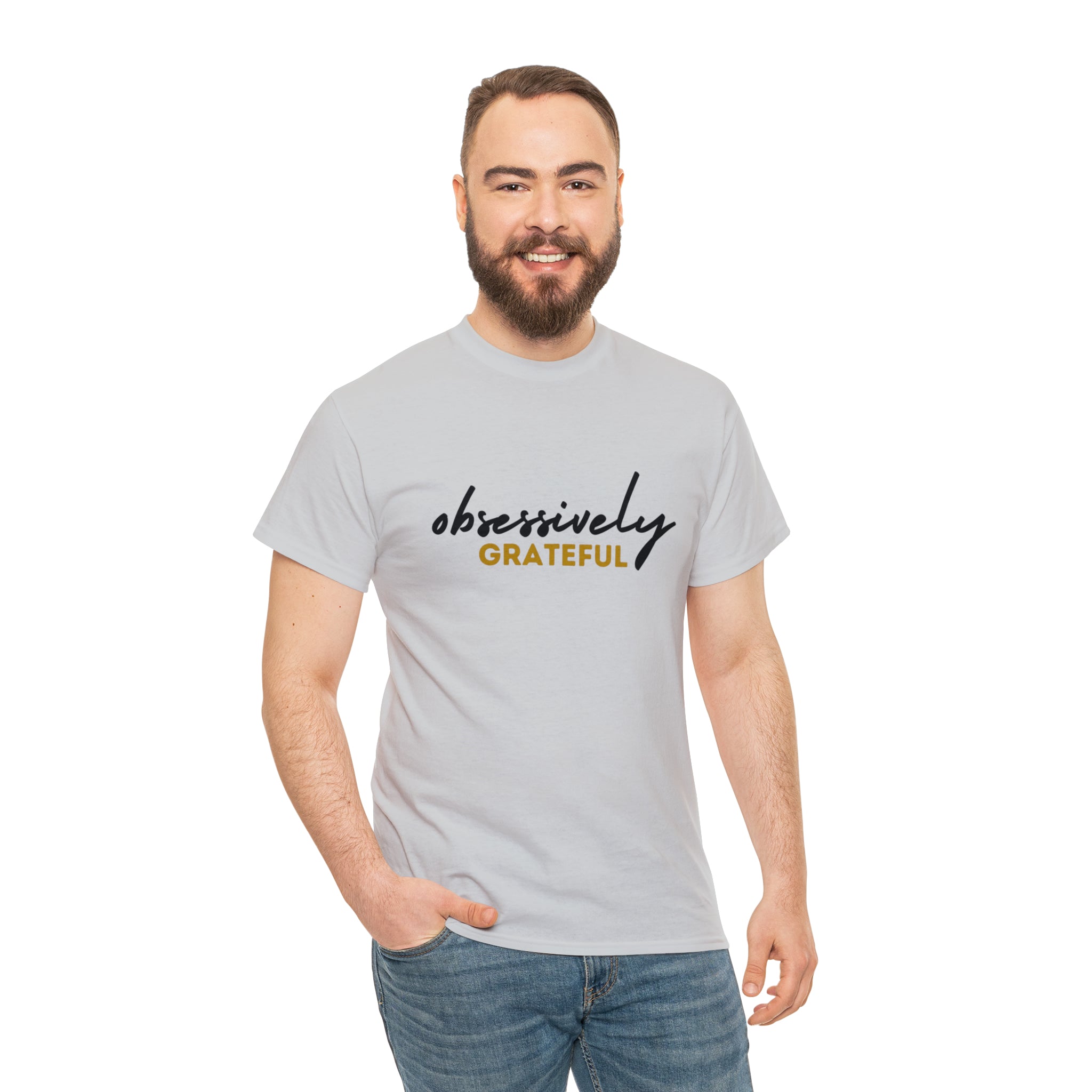 Obsessively Grateful Shirt | Minimalist Unisex T-Shirt