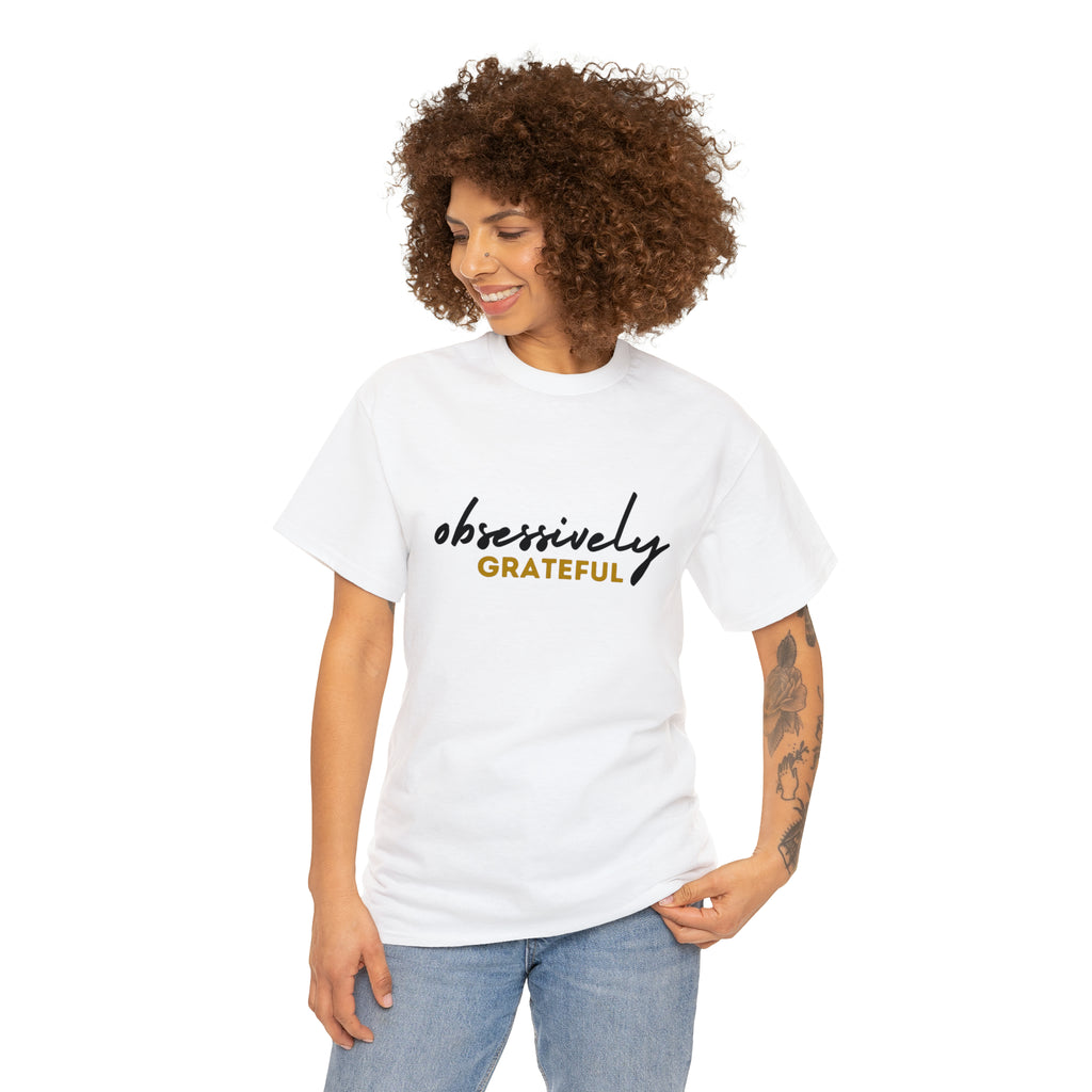 Obsessively Grateful Shirt | Minimalist Unisex T-Shirt