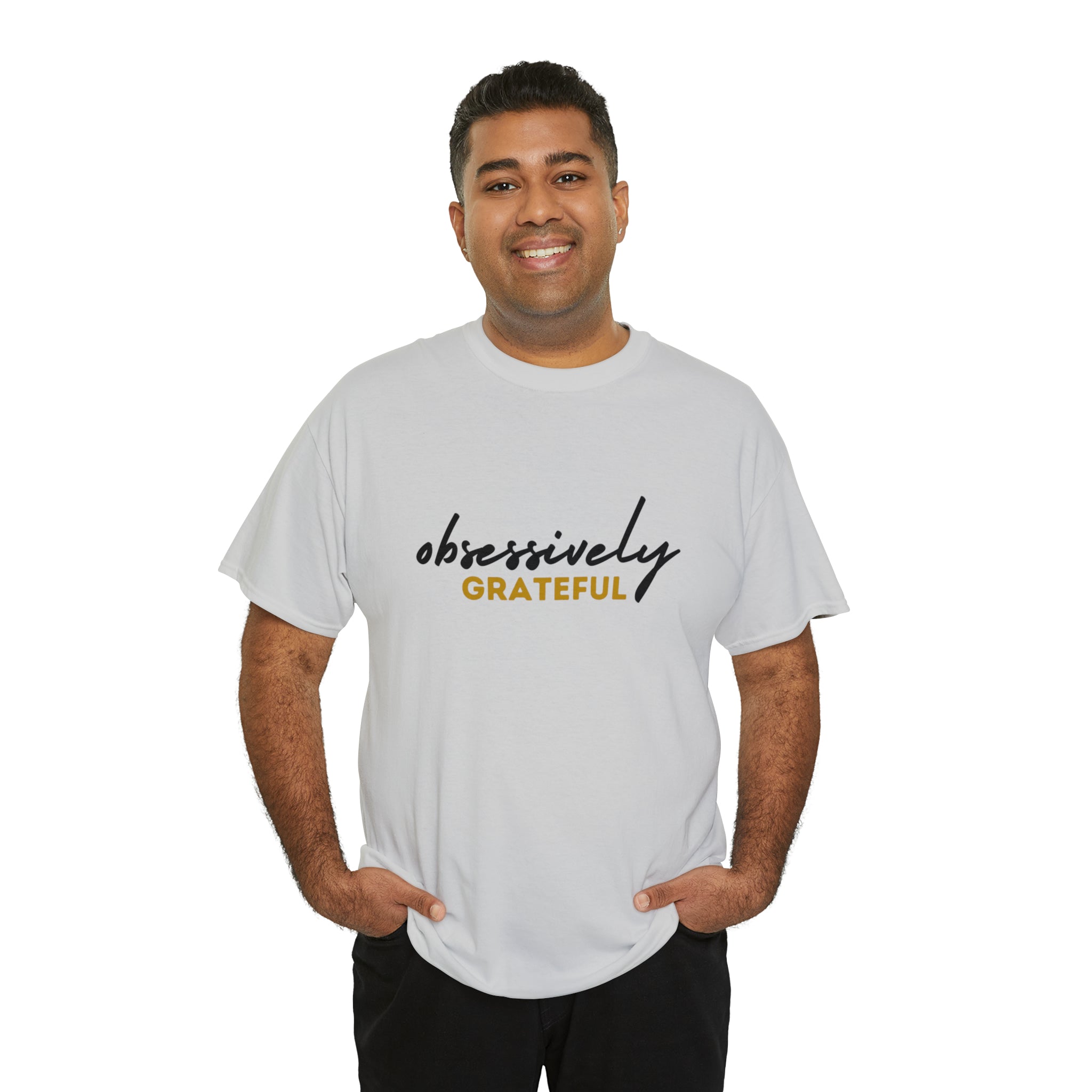 Obsessively Grateful Shirt | Minimalist Unisex T-Shirt
