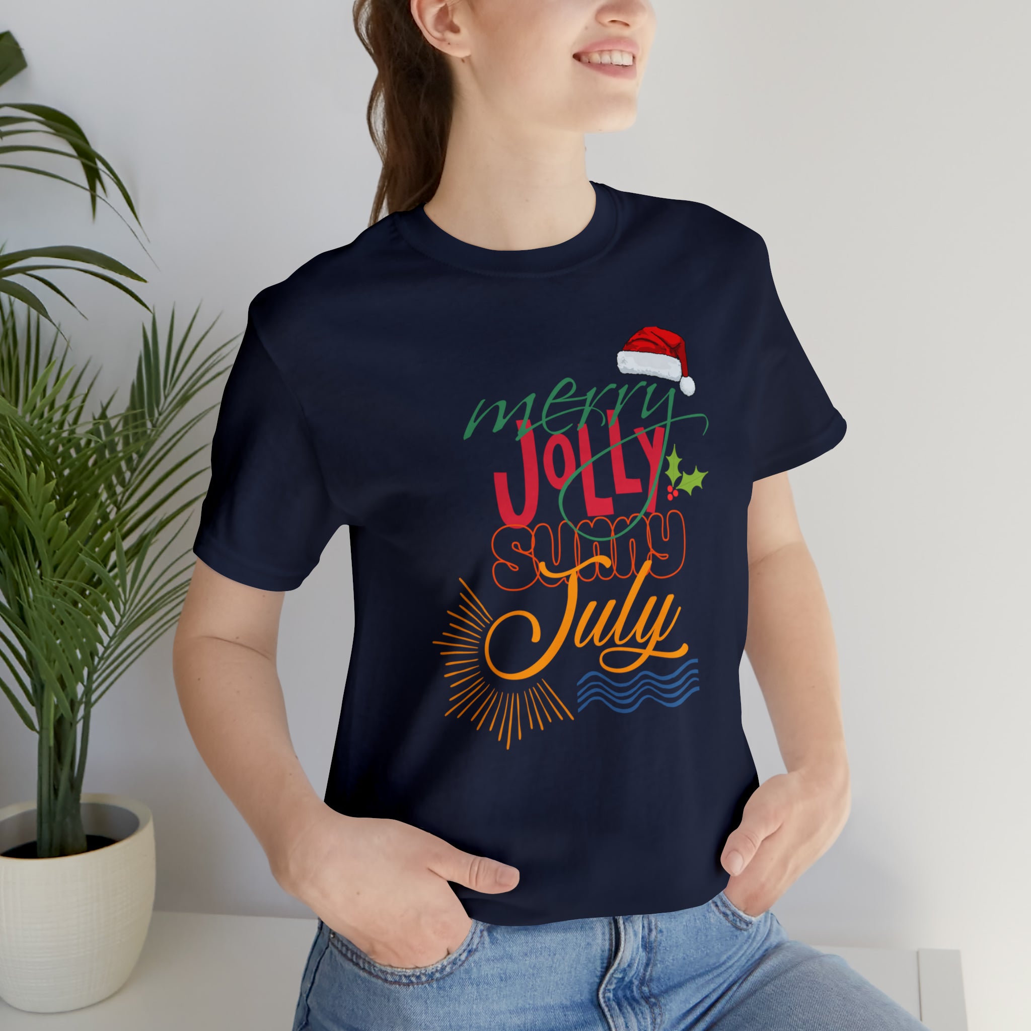 Merry Sunny July Shirt | Christmas in July Statement T-Shirt