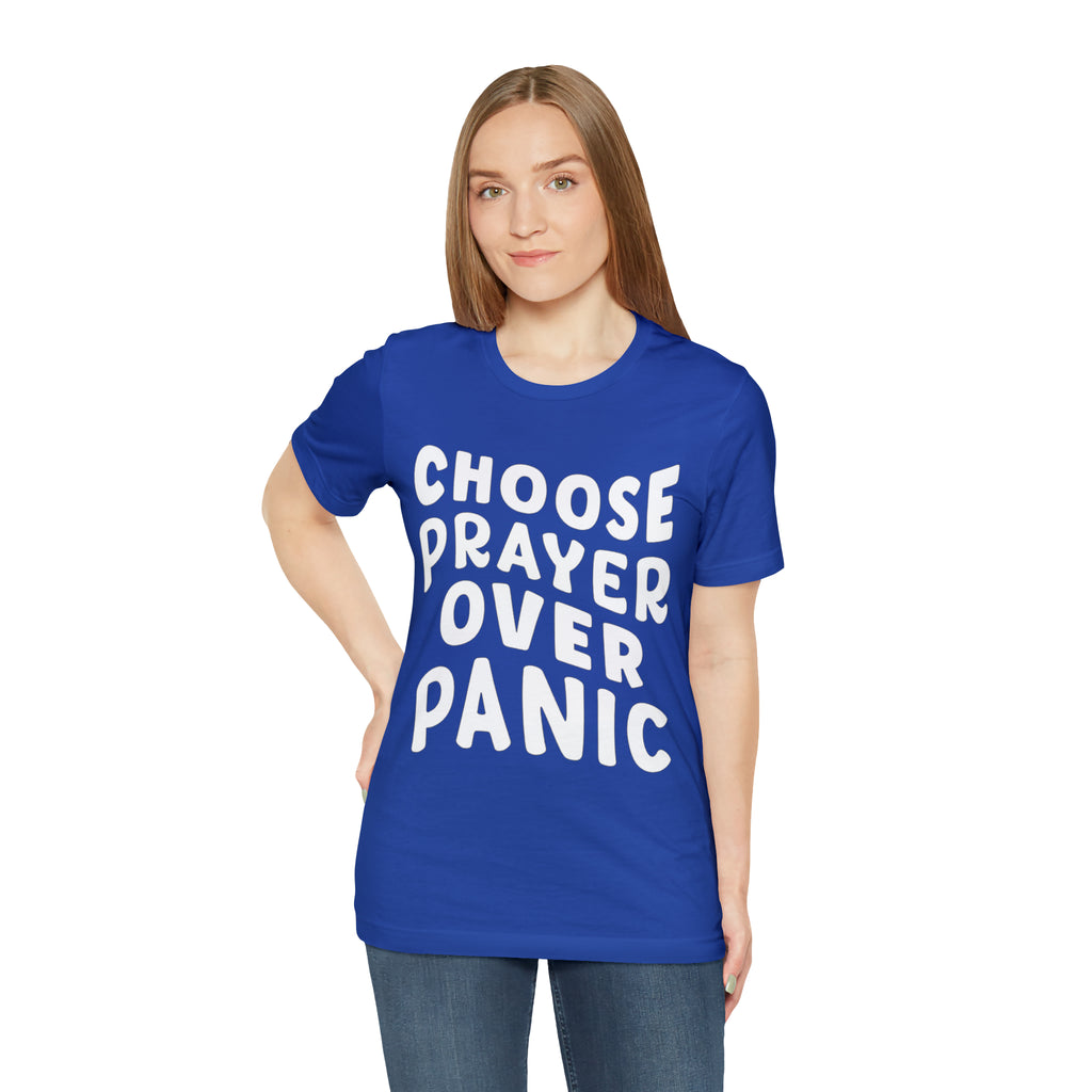 Prayer Over Panic Unisex Shirt | Religious Shirt for Prayers