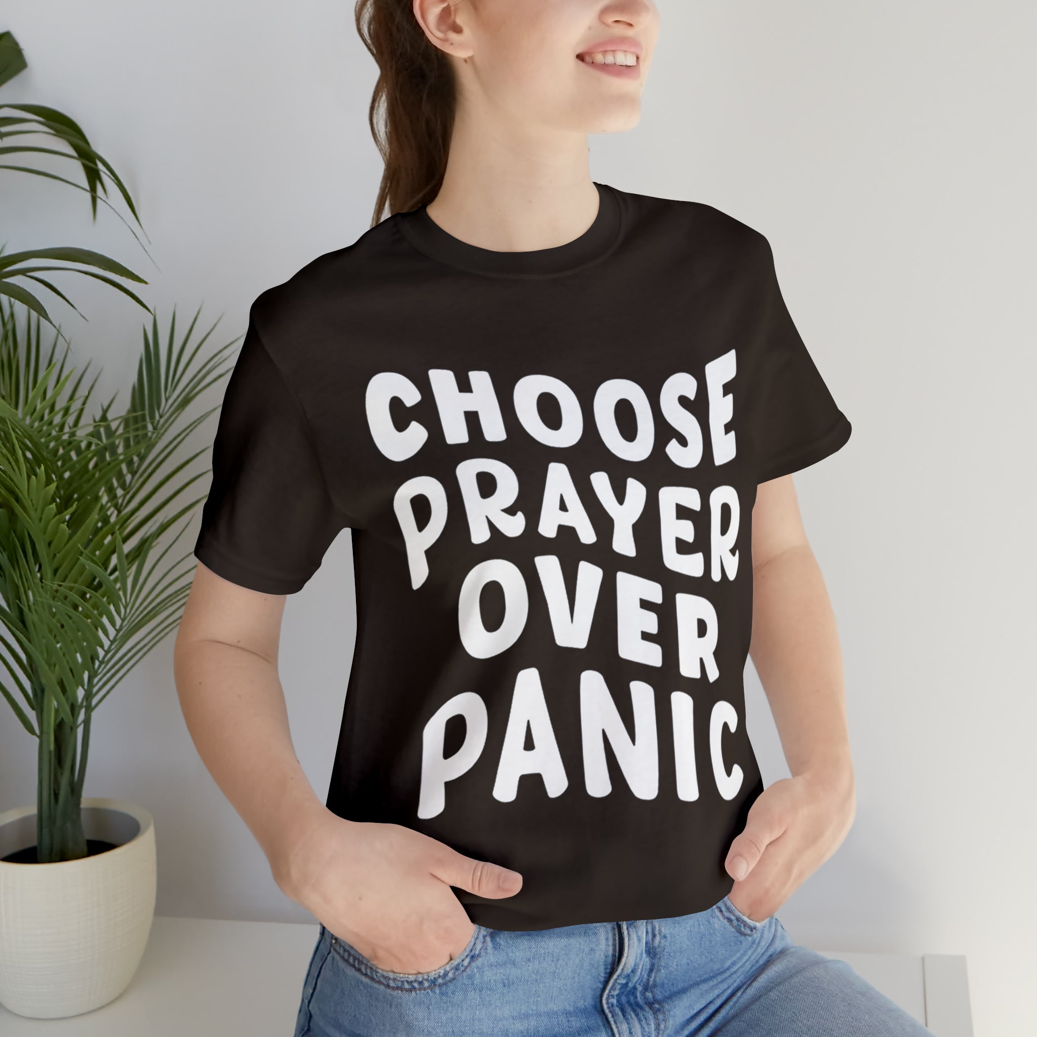 Prayer Over Panic Unisex Shirt | Religious Shirt for Prayers