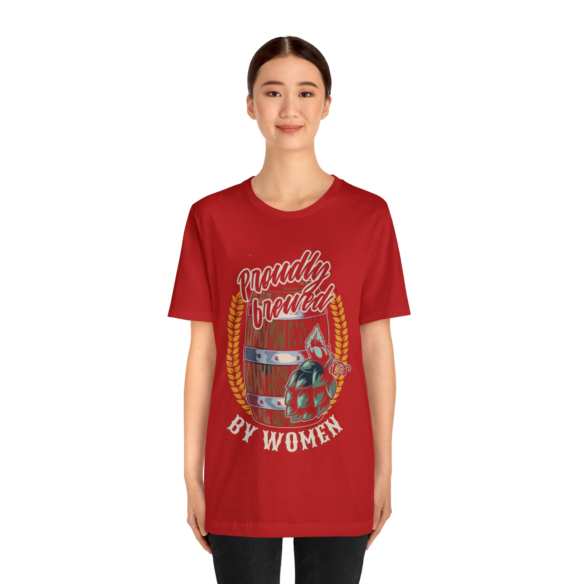 Brewed by Women Beer Shirt | Drink Beer Unisex T-Shirt