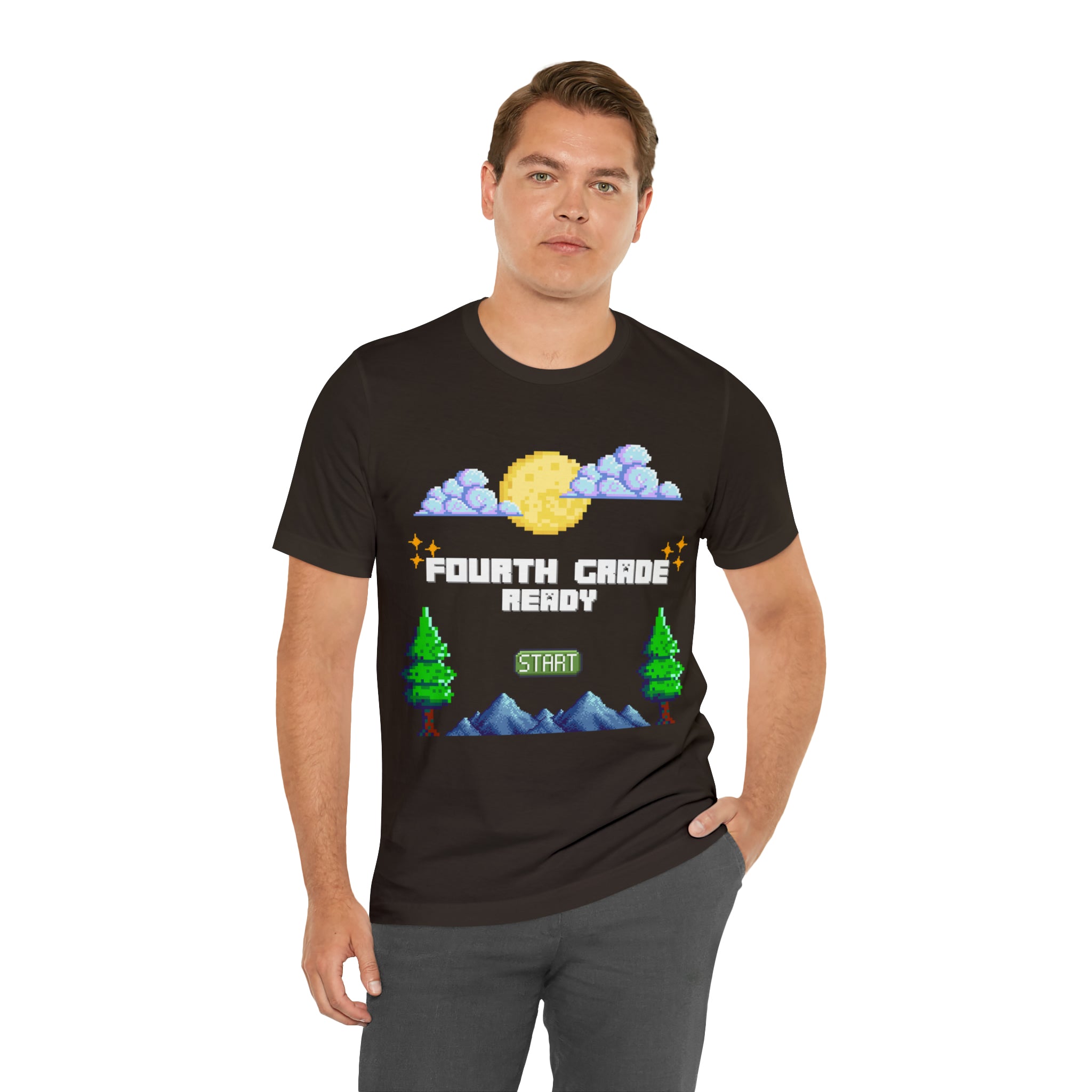 Fourth Grade Ready Pixel Shirt | Minecraft Unisex T-Shirt