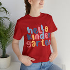 Hello Kindergarten School Shirt | First day of School Unisex T-Shirt