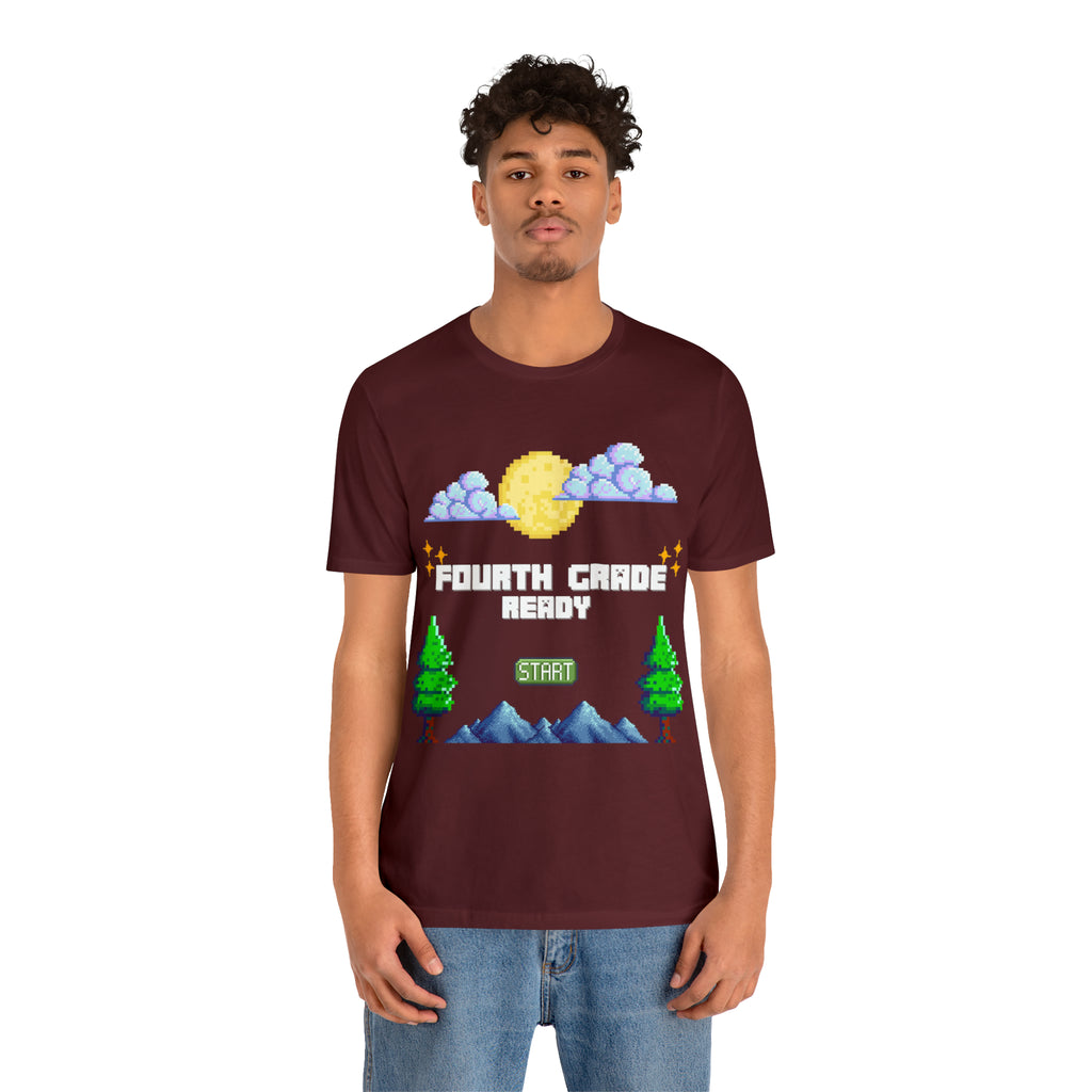 Fourth Grade Ready Pixel Shirt | Minecraft Unisex T-Shirt