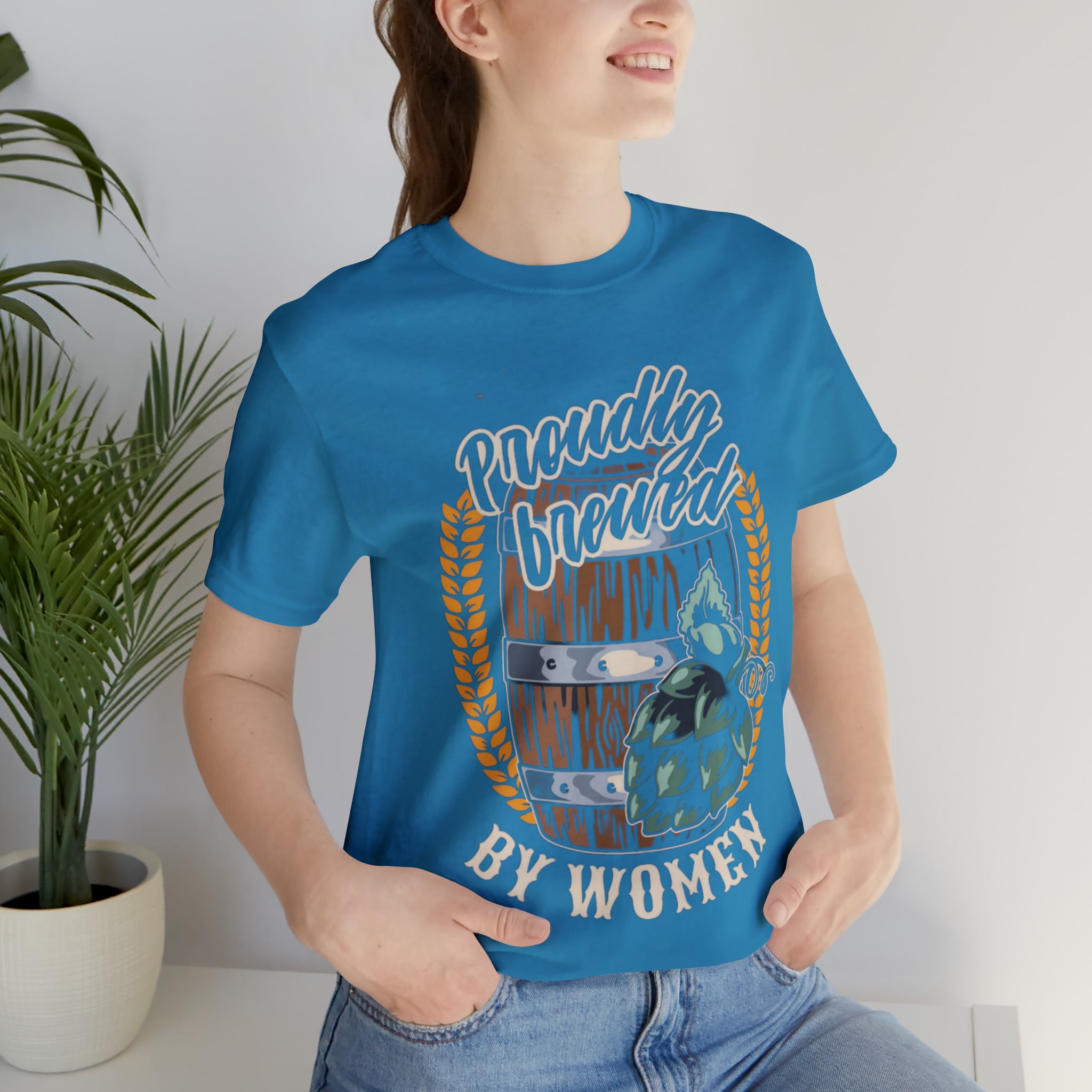 Brewed by Women Beer Shirt | Drink Beer Unisex T-Shirt