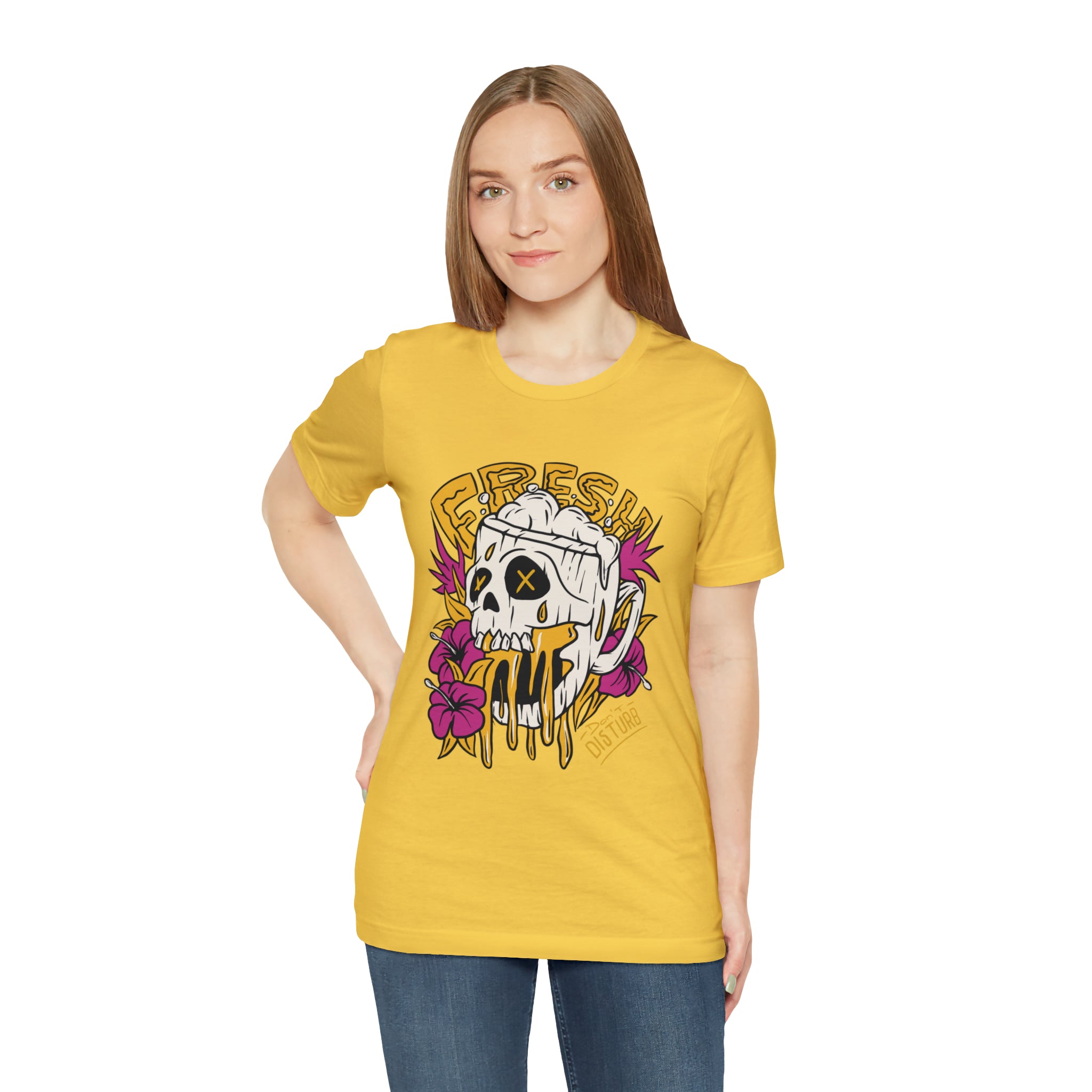 Fresh Beer Skull Shirt | Drink Beer Unisex T-Shirt