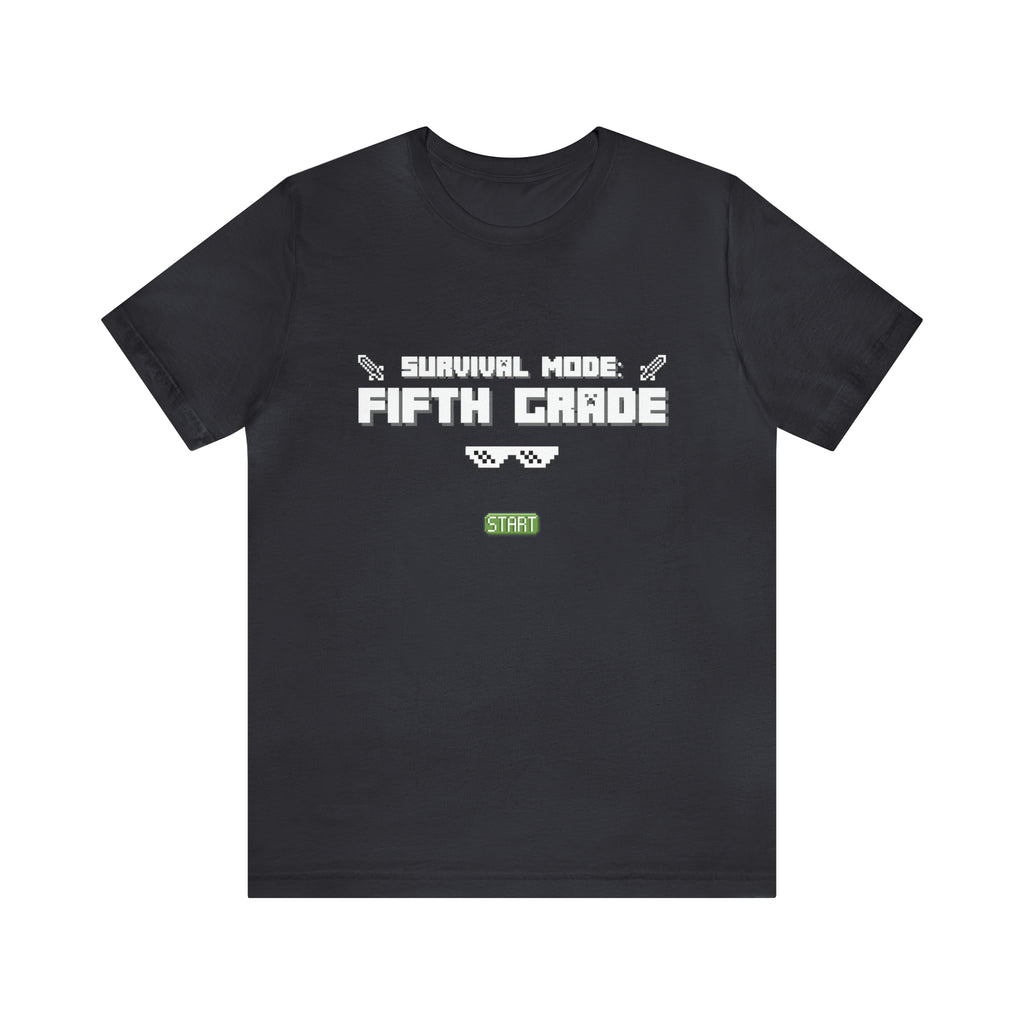 Fifth Grade Survival Mode | Minecraft School Unisex T-Shirt
