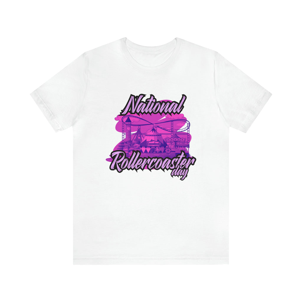 National Rollercoaster Day Pink Shirt | Carnival Ride T-Shirt