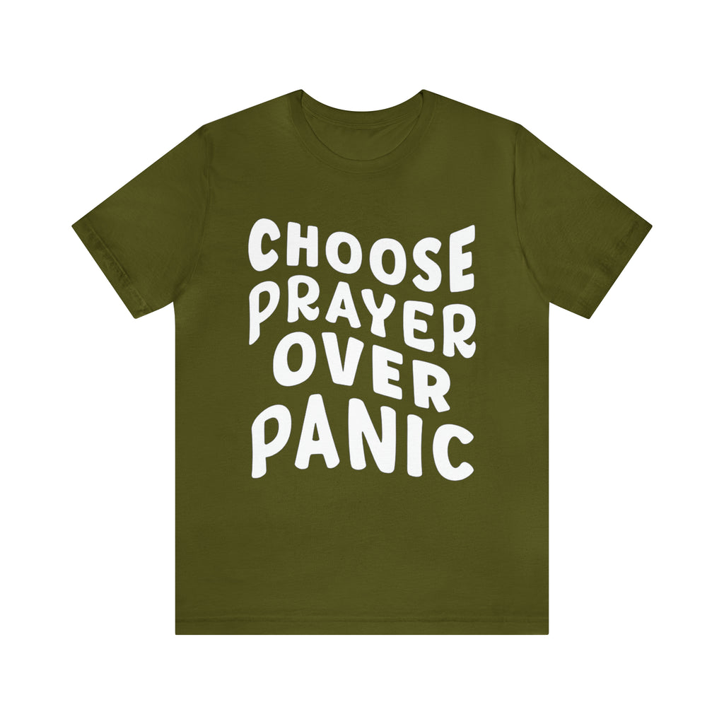 Prayer Over Panic Unisex Shirt | Religious Shirt for Prayers