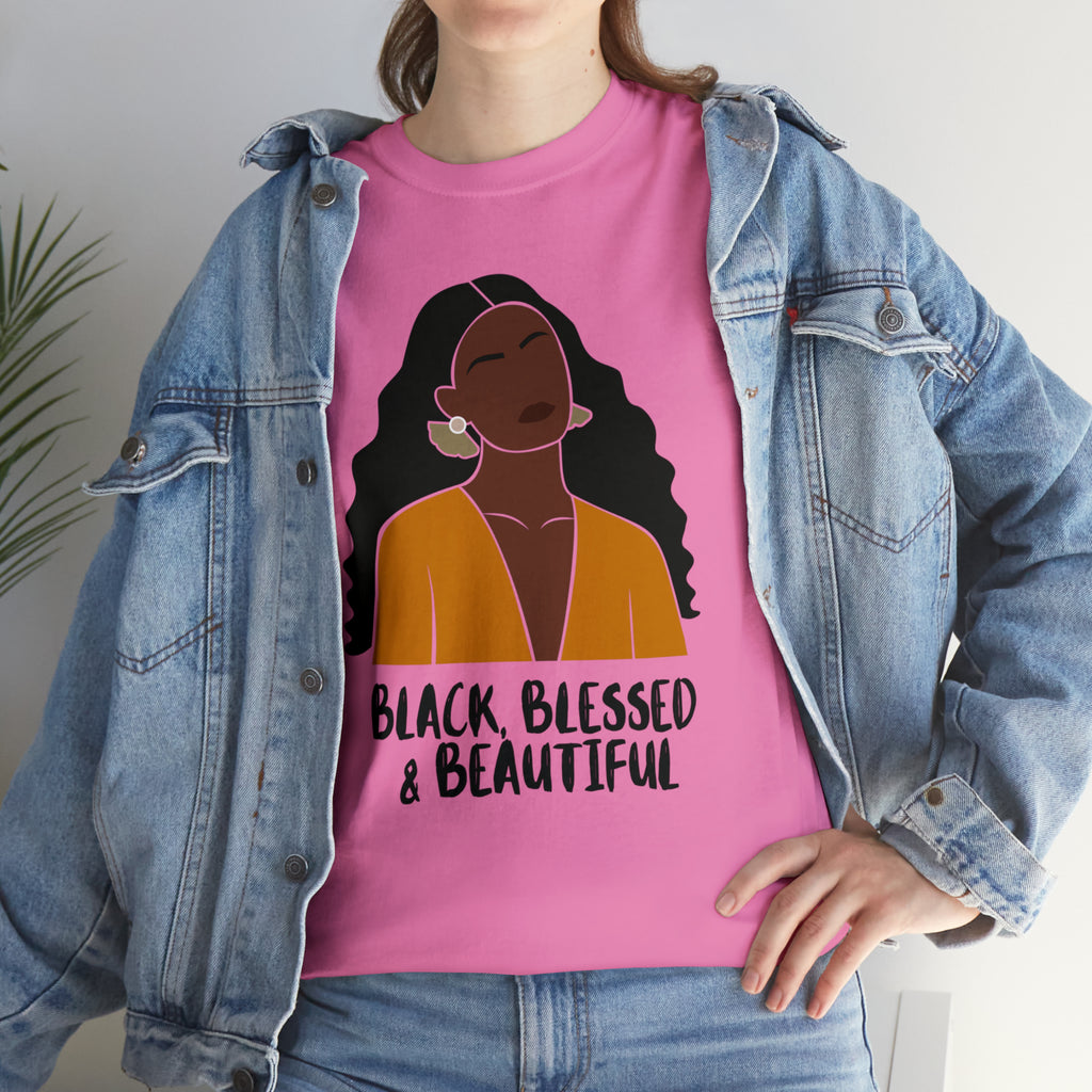 Black, Blessed & Beautiful Shirt | Empowered & Beautiful Cotton T-shirt