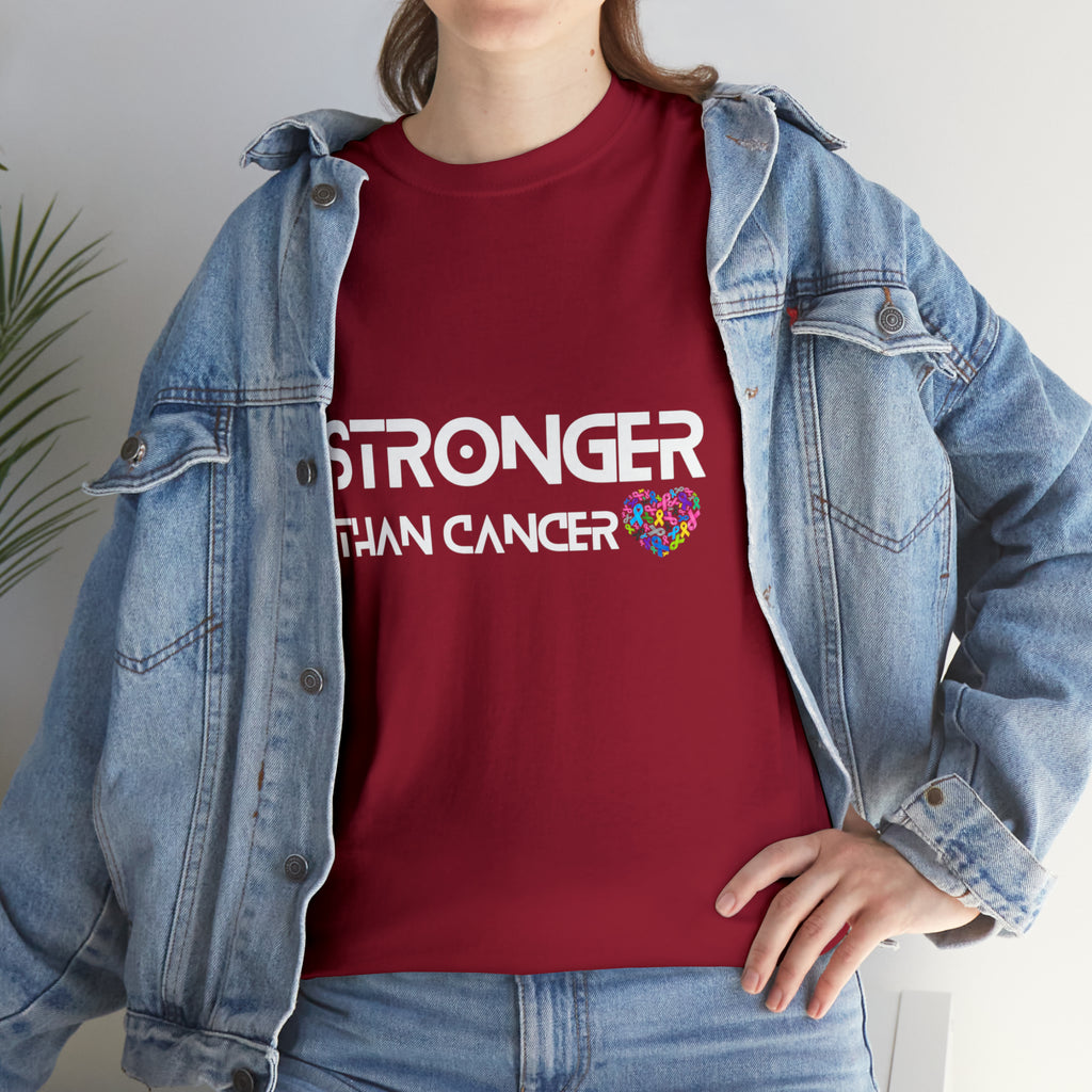Stronger Than Cancer Shirt | Cancer Warrior Support Unisex T-Shirt