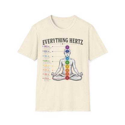 Chakra Frequency T-Shirt — "Everything Hertz" Meditation Tee