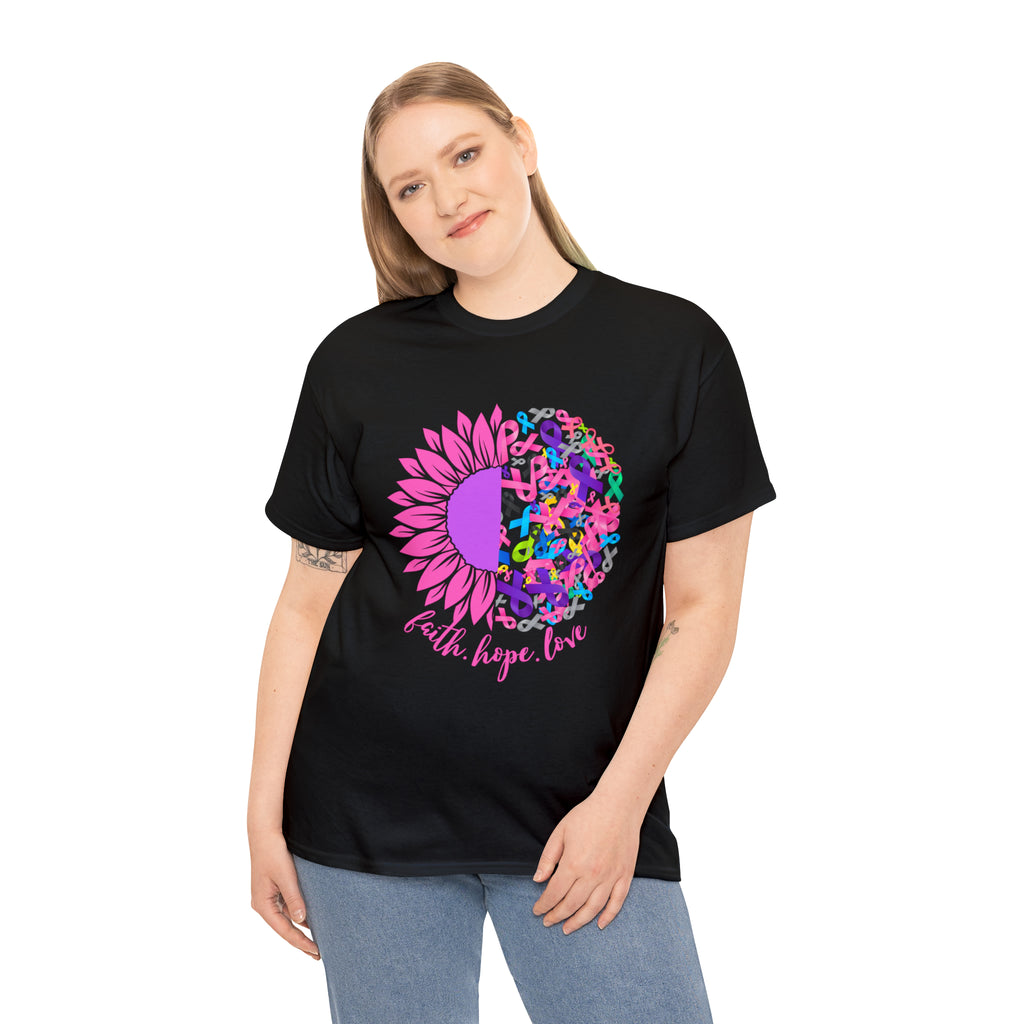 Faith Hope Love Shirt | Cancer Warrior Support Unisex T-Shirt