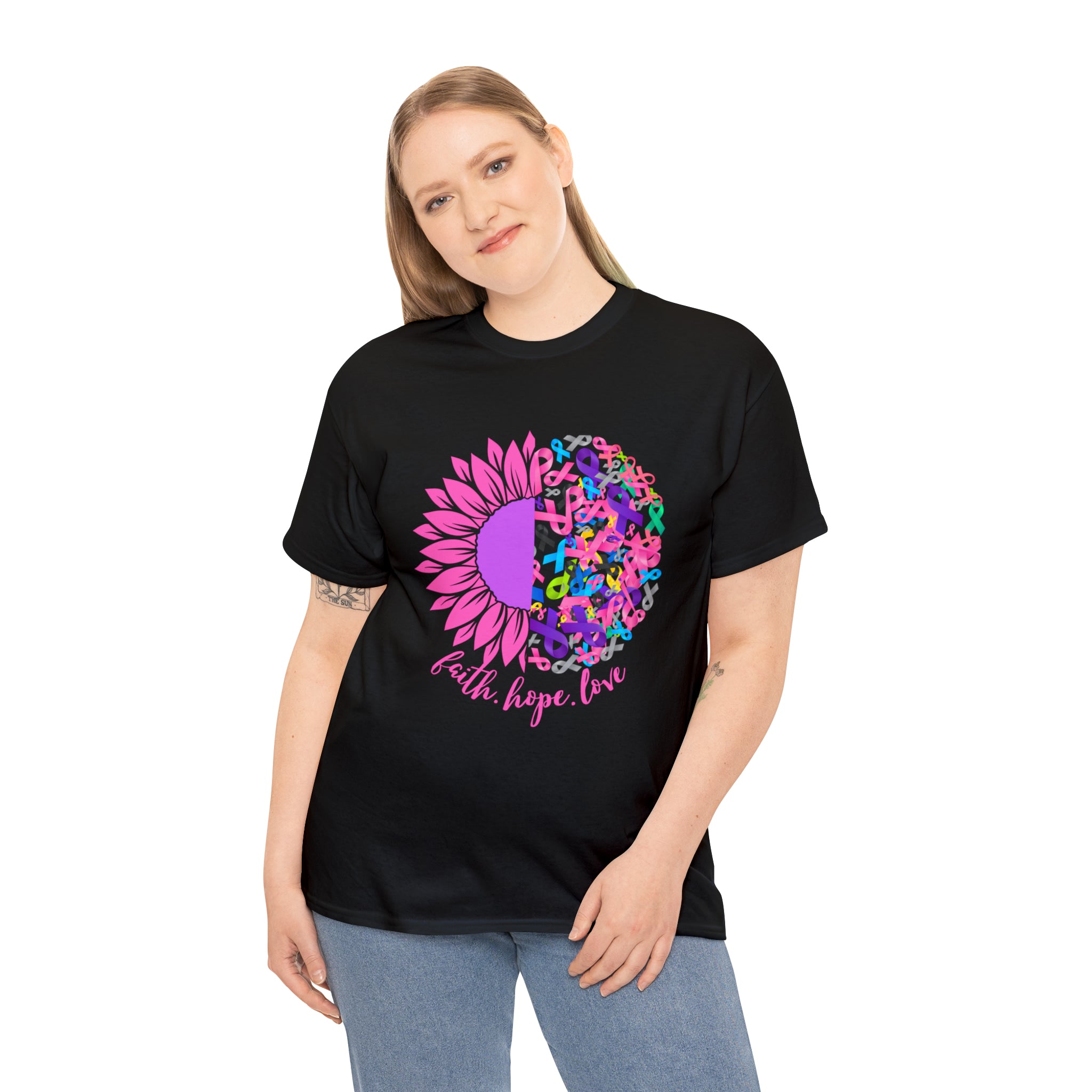 Faith Hope Love Shirt | Cancer Warrior Support Unisex T-Shirt
