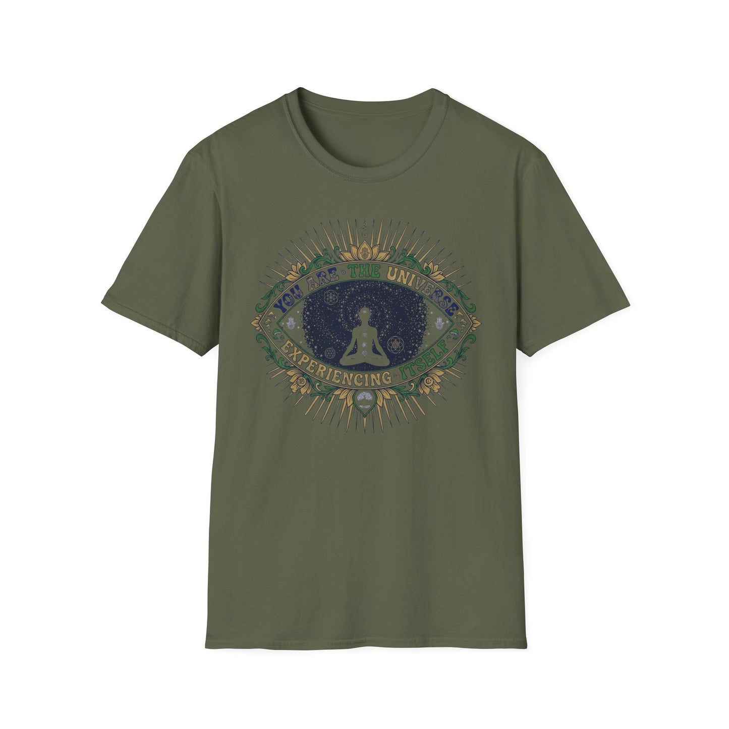 Meditation Tee — "You Are the Universe" Spiritual Graphic T-Shirt