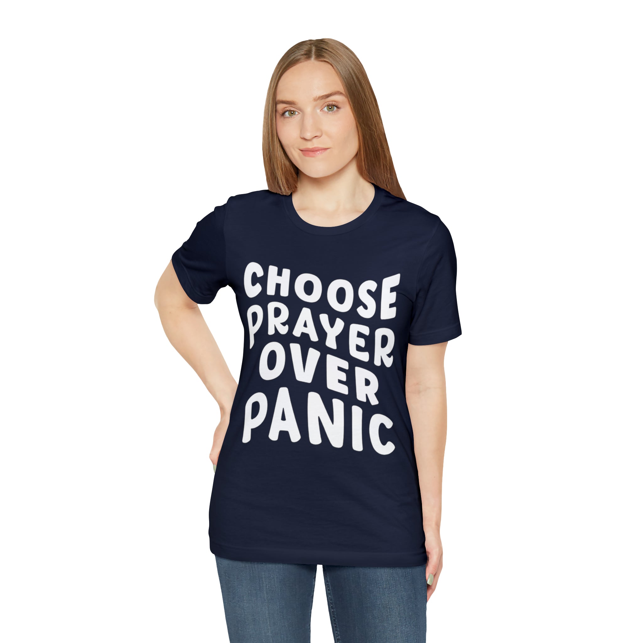 Prayer Over Panic Unisex Shirt | Religious Shirt for Prayers