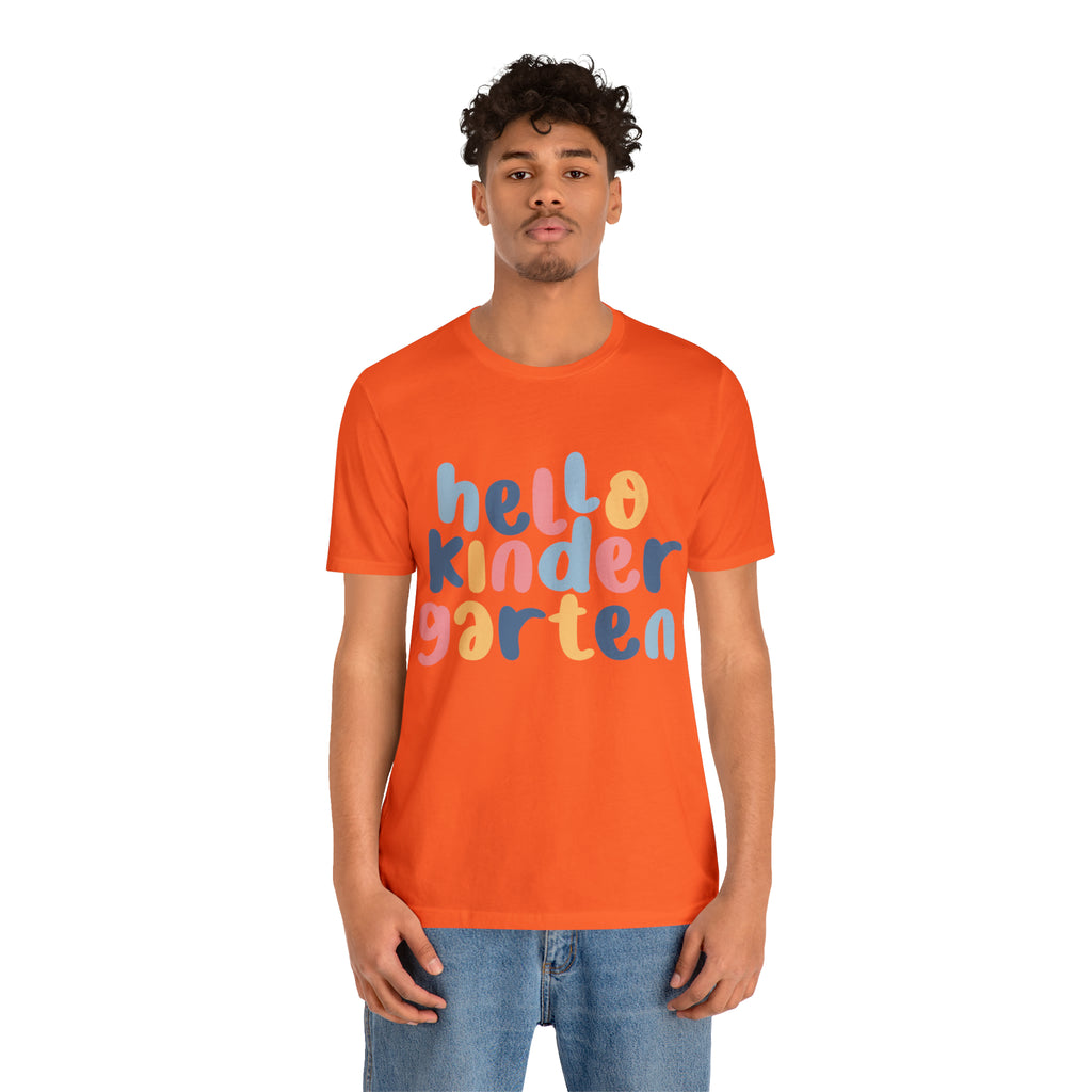 Hello Kindergarten School Shirt | First day of School Unisex T-Shirt