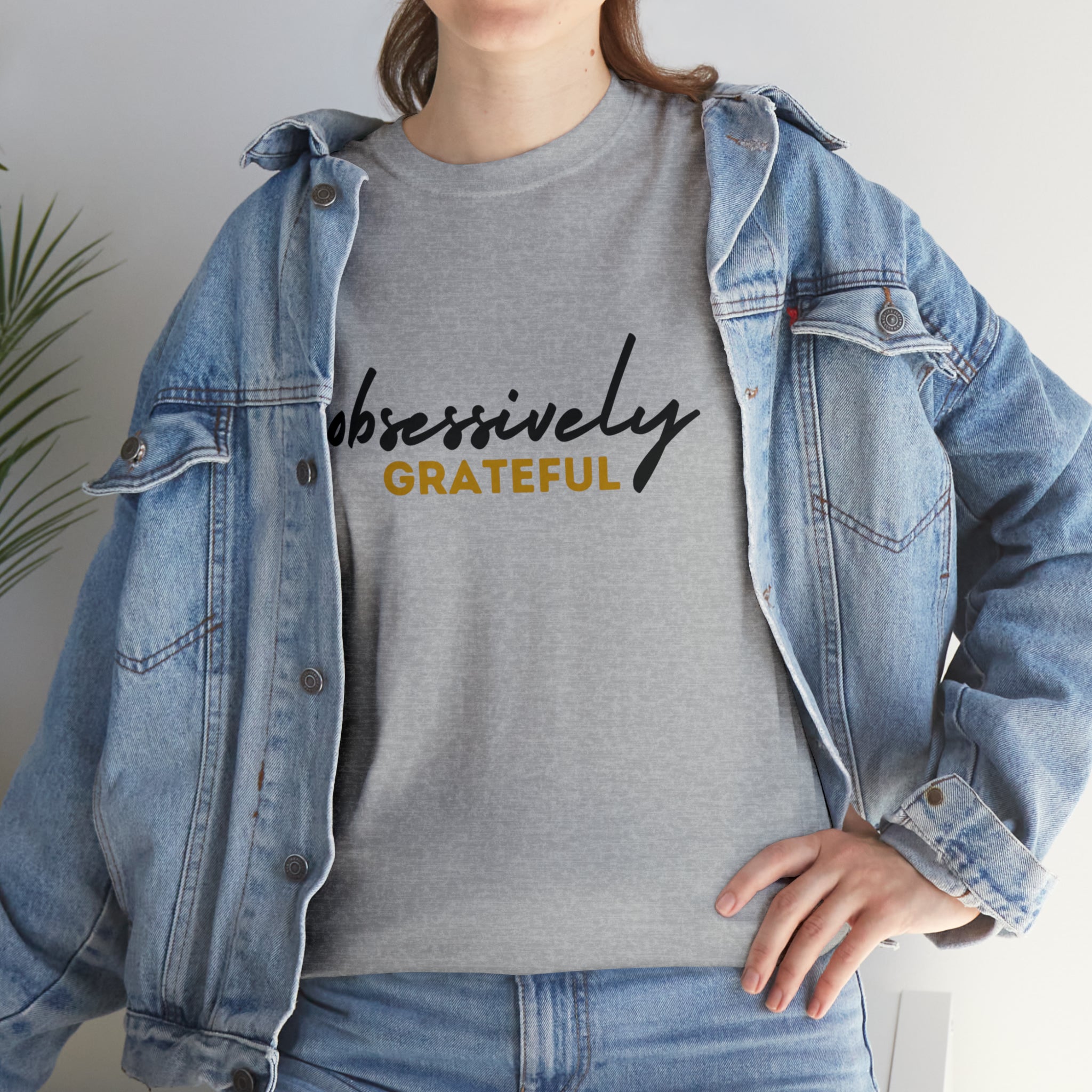 Obsessively Grateful Shirt | Minimalist Unisex T-Shirt