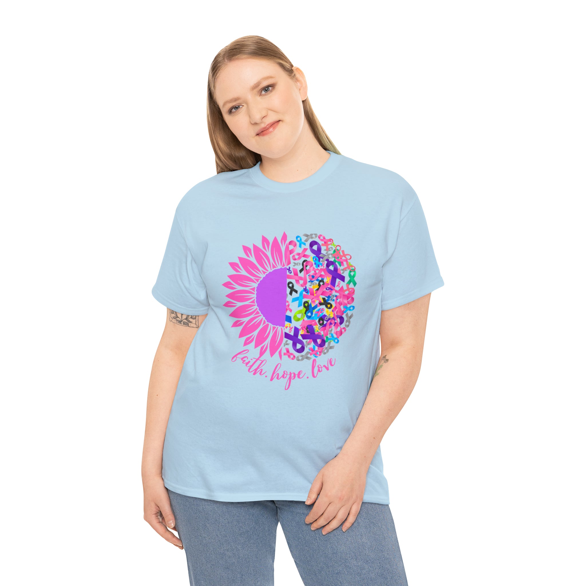 Faith Hope Love Shirt | Cancer Warrior Support Unisex T-Shirt