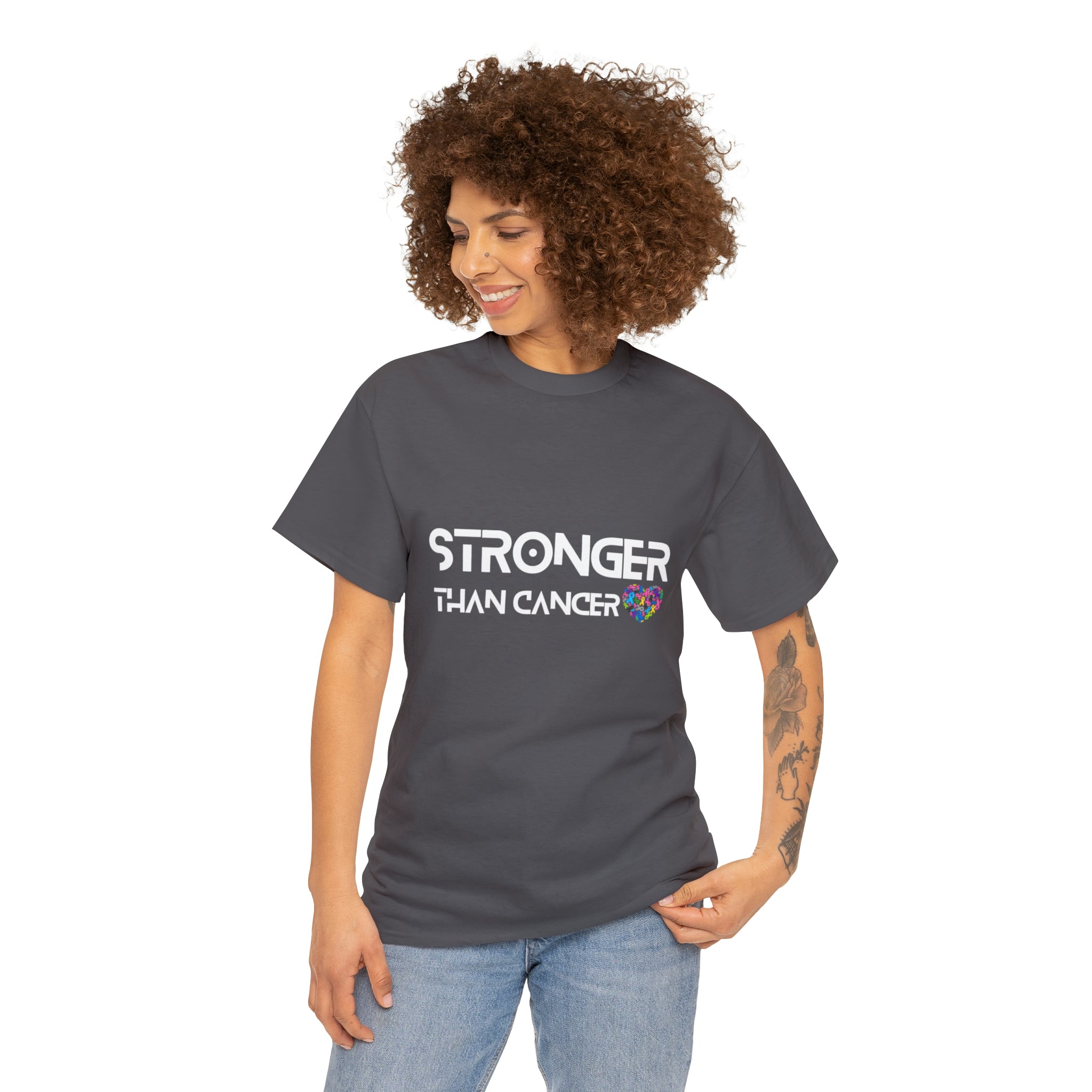 Stronger Than Cancer Shirt | Cancer Warrior Support Unisex T-Shirt