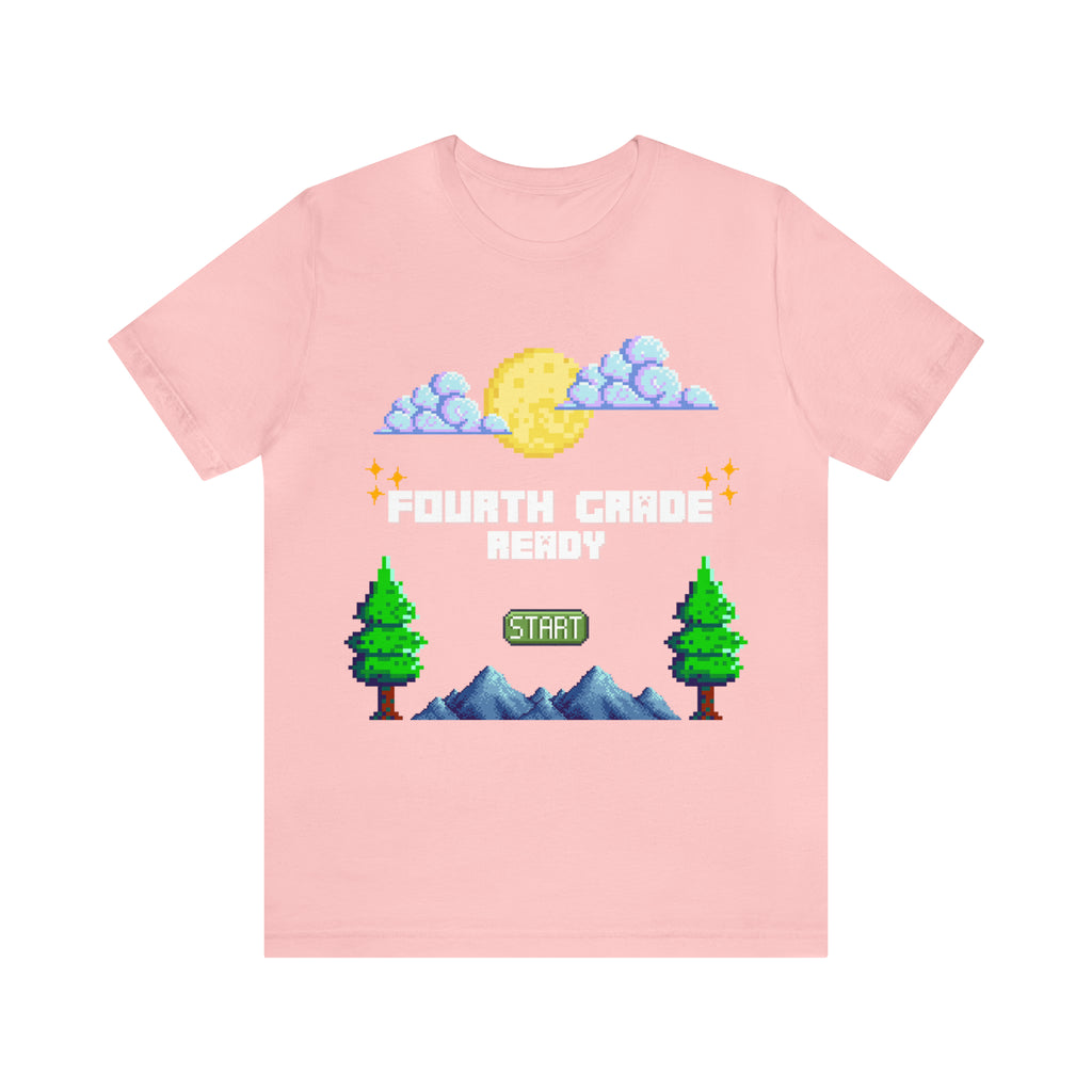Fourth Grade Ready Pixel Shirt | Minecraft Unisex T-Shirt