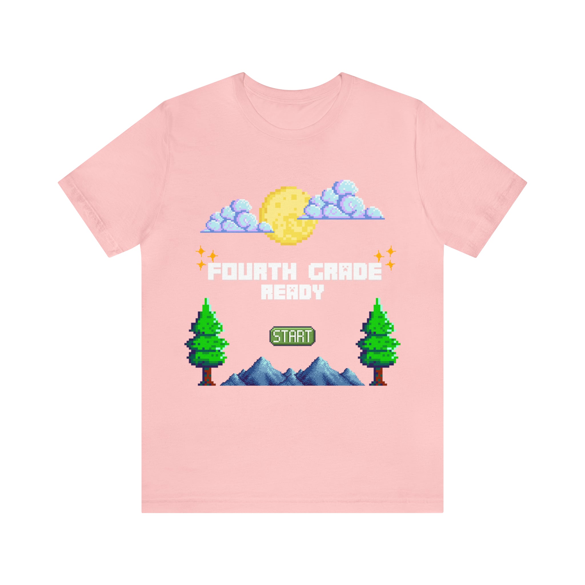 Fourth Grade Ready Pixel Shirt | Minecraft Unisex T-Shirt